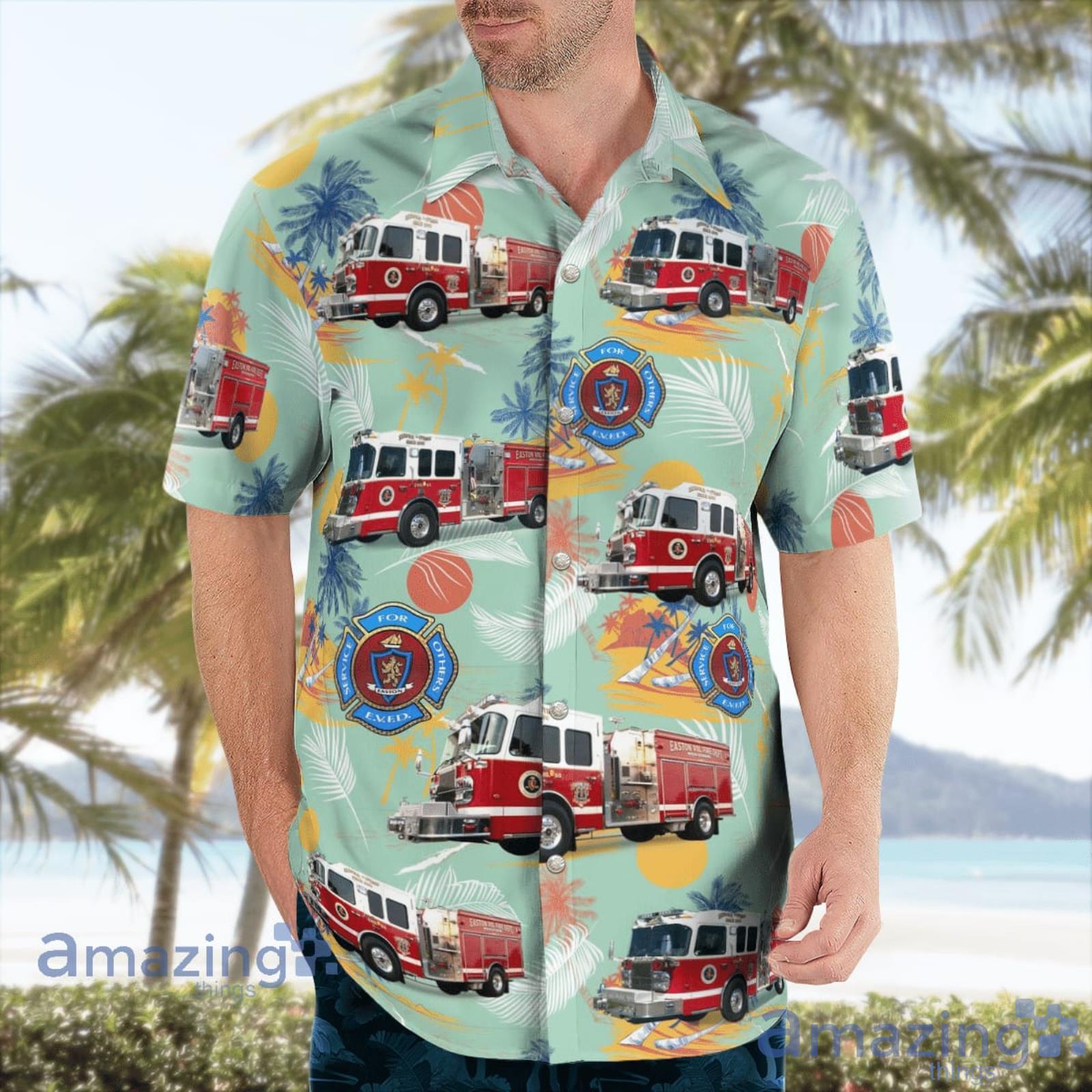 Easton Volunteer Fire Dept. MD Hawaiian Shirt Summer Gift For Men And Women image Easton Volunteer Fire Dept. MD Hawaiian Shirt Summer Gift For Men And Women Product Photo 4