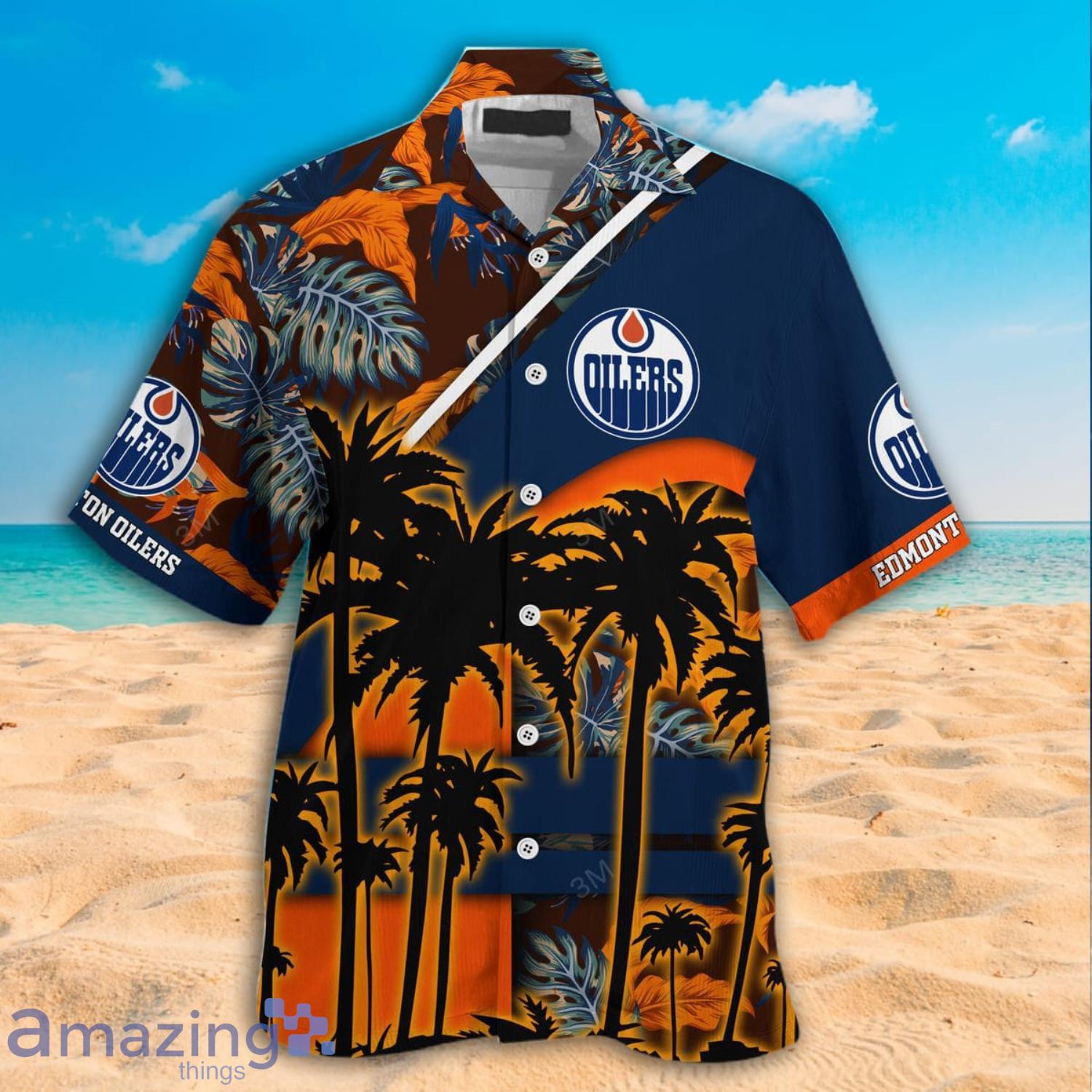 Edmonton Oilers NHL Hawaiian Shirt Coconut Watertime Aloha Shirt