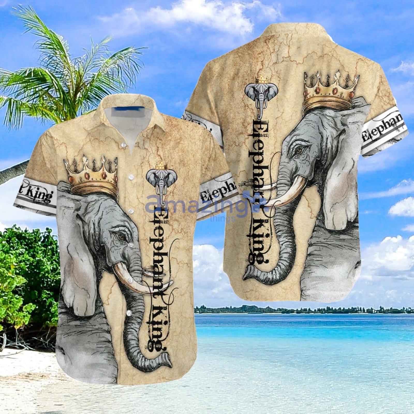 Elephant King Aloha Hawaiian Shirt Summer Gift For Men And Women Product Photo 1