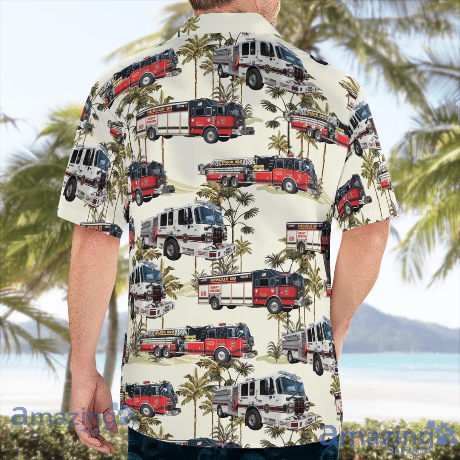 Emigsville Pennsylvania Alert Fire Company No. 1 Beach Summer Gift Hawaiian Shirt image Emigsville Pennsylvania Alert Fire Company No. 1 Beach Summer Gift Hawaiian Shirt Product Photo 4