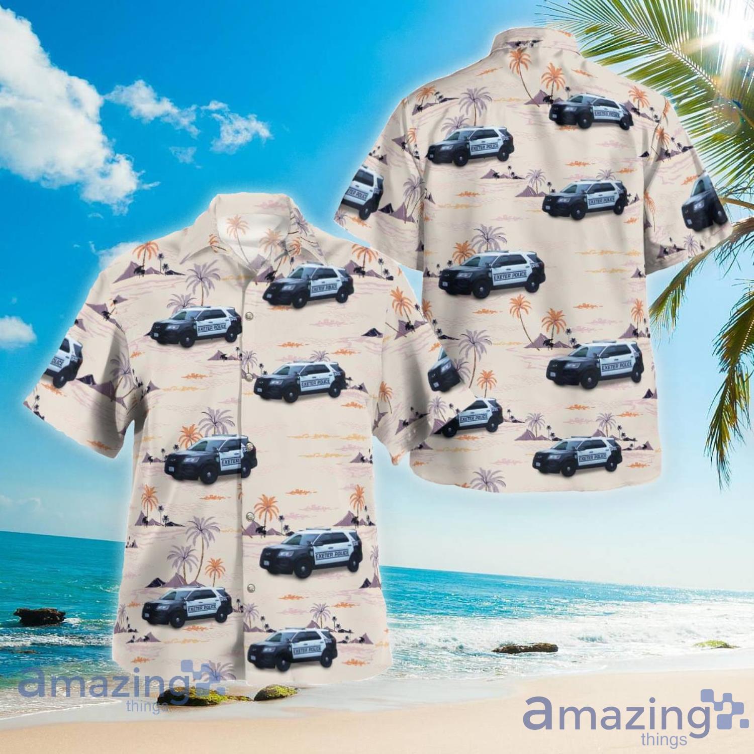 Exeter New Hampshire Exeter Police Department Beach Summer Gift Hawaiian Shirt Product Photo 1