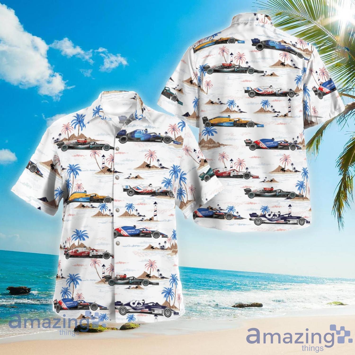 F1 Formula One Teams 2021 Beach Summer Gift Hawaiian Shirt Product Photo 1 F1 Formula One Teams 2021 Beach Summer Gift Hawaiian Shirt Product Photo 1