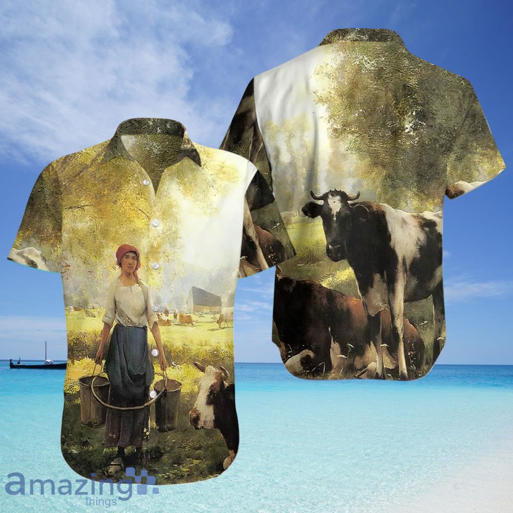 Farm Cows Summer Tropical Hawaiian Shirt - Farm Cows Summer Tropical Hawaiian Shirt