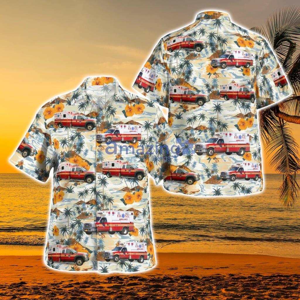 FDNY EMS Ambulance Hawaiian Shirt - FDNY EMS Ambulance Hawaiian Shirt NLSI0509BG04 FDNY EMS Ambulance Hawaiian Shirt - FDNY EMS Ambulance Hawaiian Shirt NLSI0509BG04