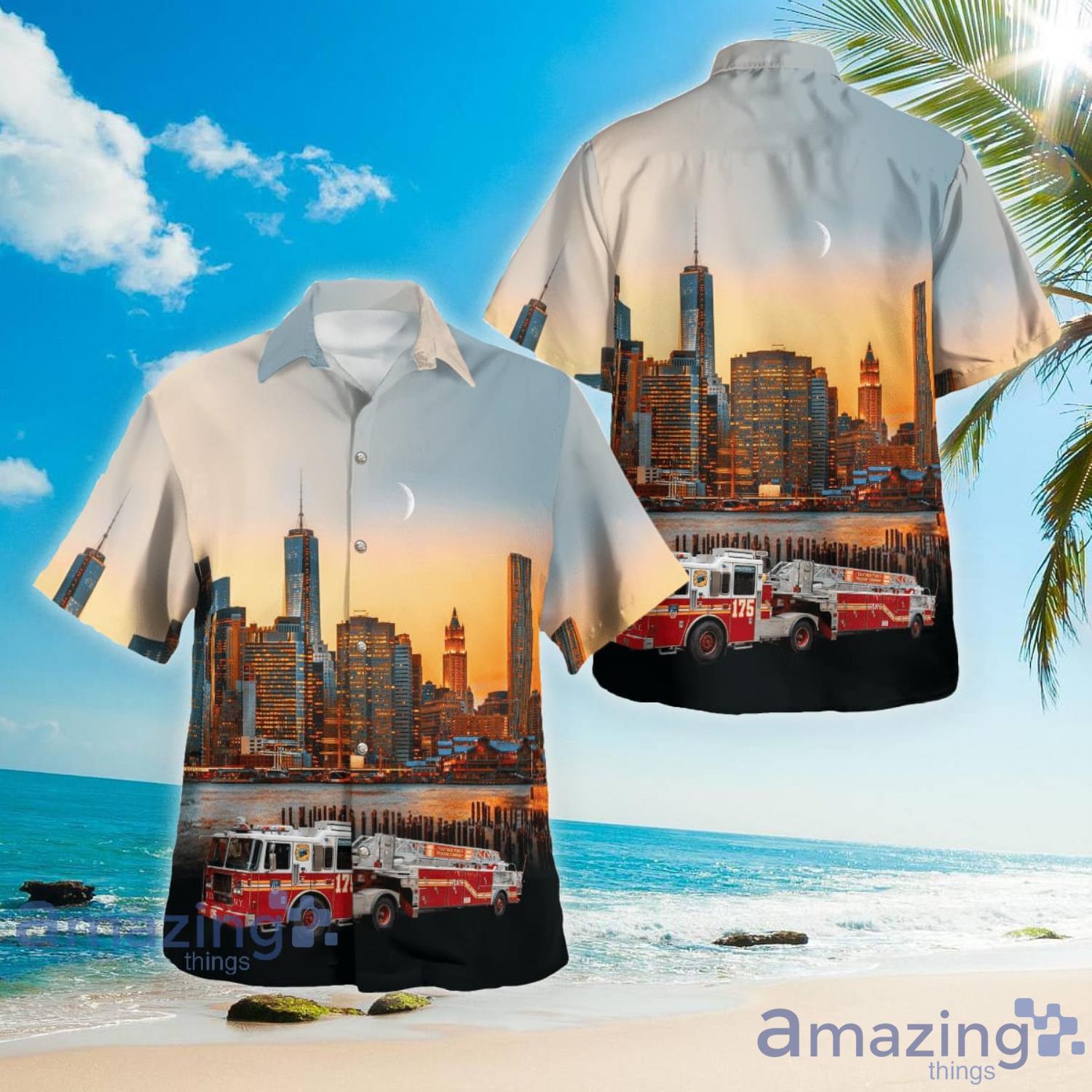 FDNY Ladder 175 East New York Truckin' Company Brooklyn New York Hawaiian Shirt Aloha Summer Gift For Men And Women Product Photo 1