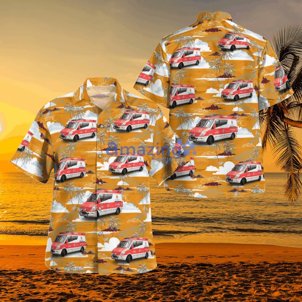 Finland Helsinki Ambulance Hawaiian Shirt - DLSI1309BC09 Finland Helsinki Ambulance Hawaiian Shirt