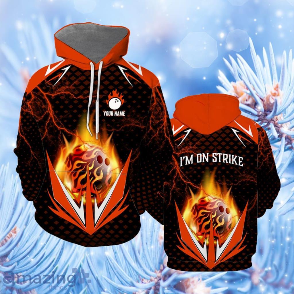 Fire Bowling Custom Name Hoodie 3D All Over Print - Fire Bowling Custom Name Hoodie All Over Print  For Men & Women  CN6301