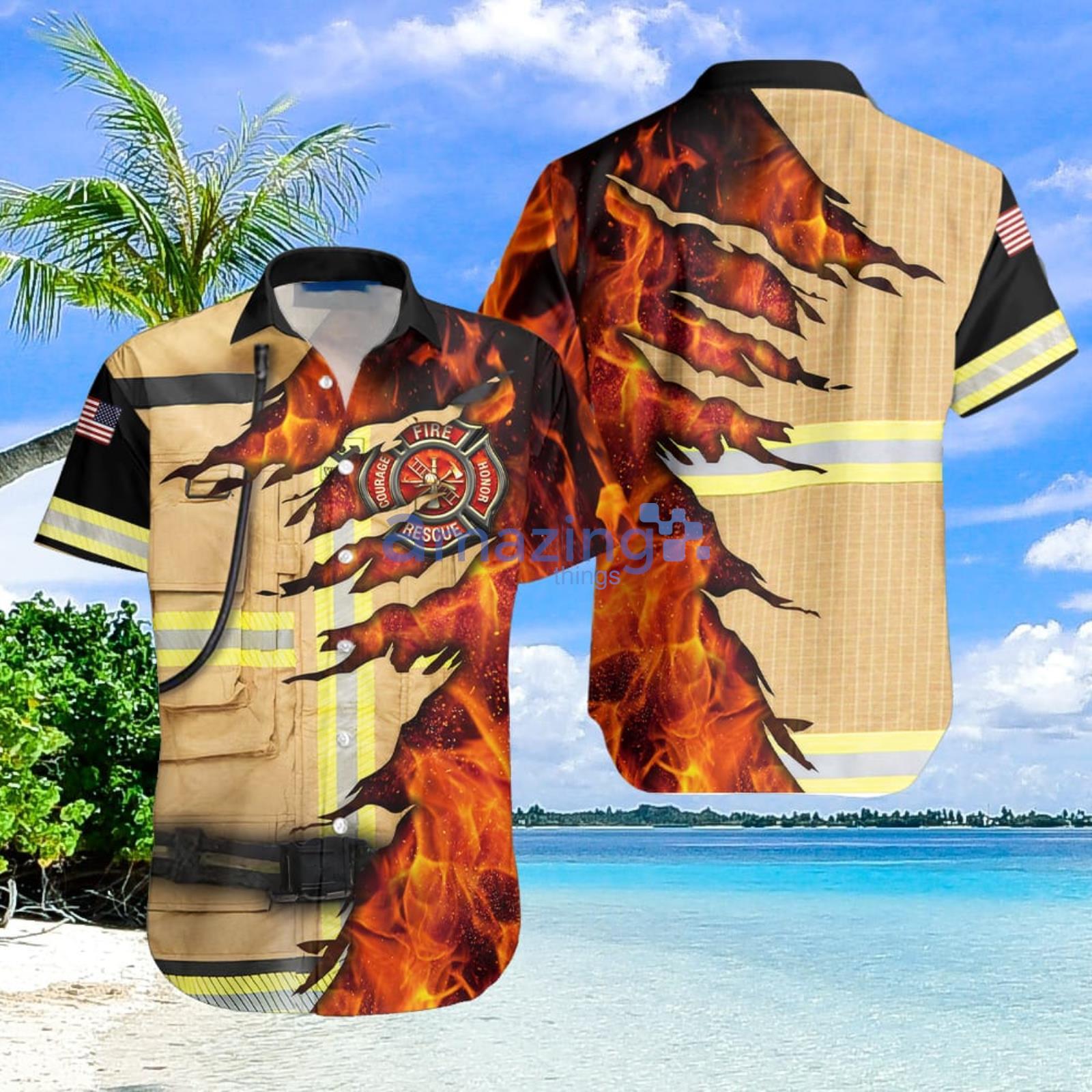 Firefighter Aloha Hawaiian Shirt Summer Gift For Men And Women Product Photo 1