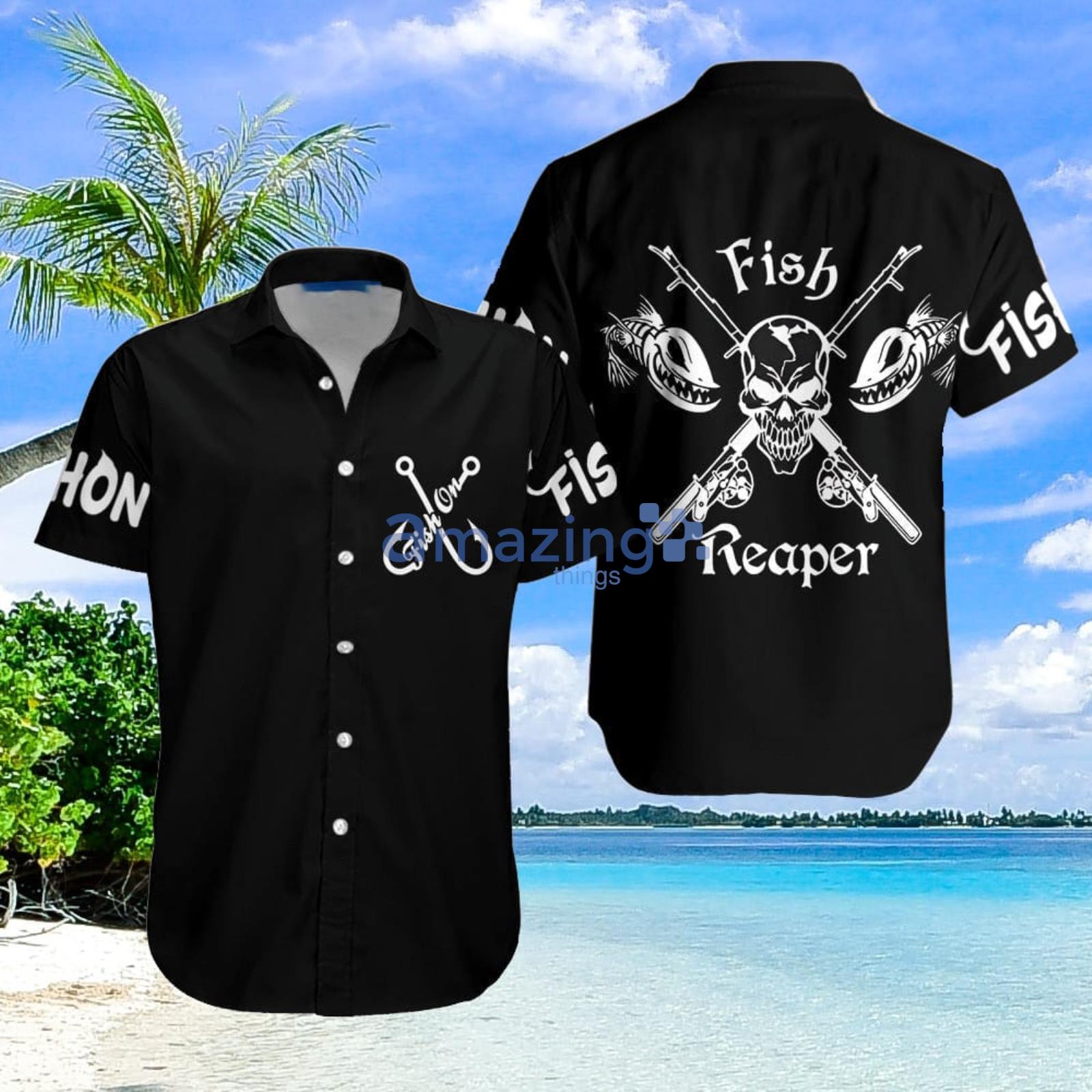 Fishing Reaper Aloha Hawaiian Shirt Summer Gift For Men And Women Product Photo 1 Fishing Reaper Aloha Hawaiian Shirt Summer Gift For Men And Women Product Photo 1