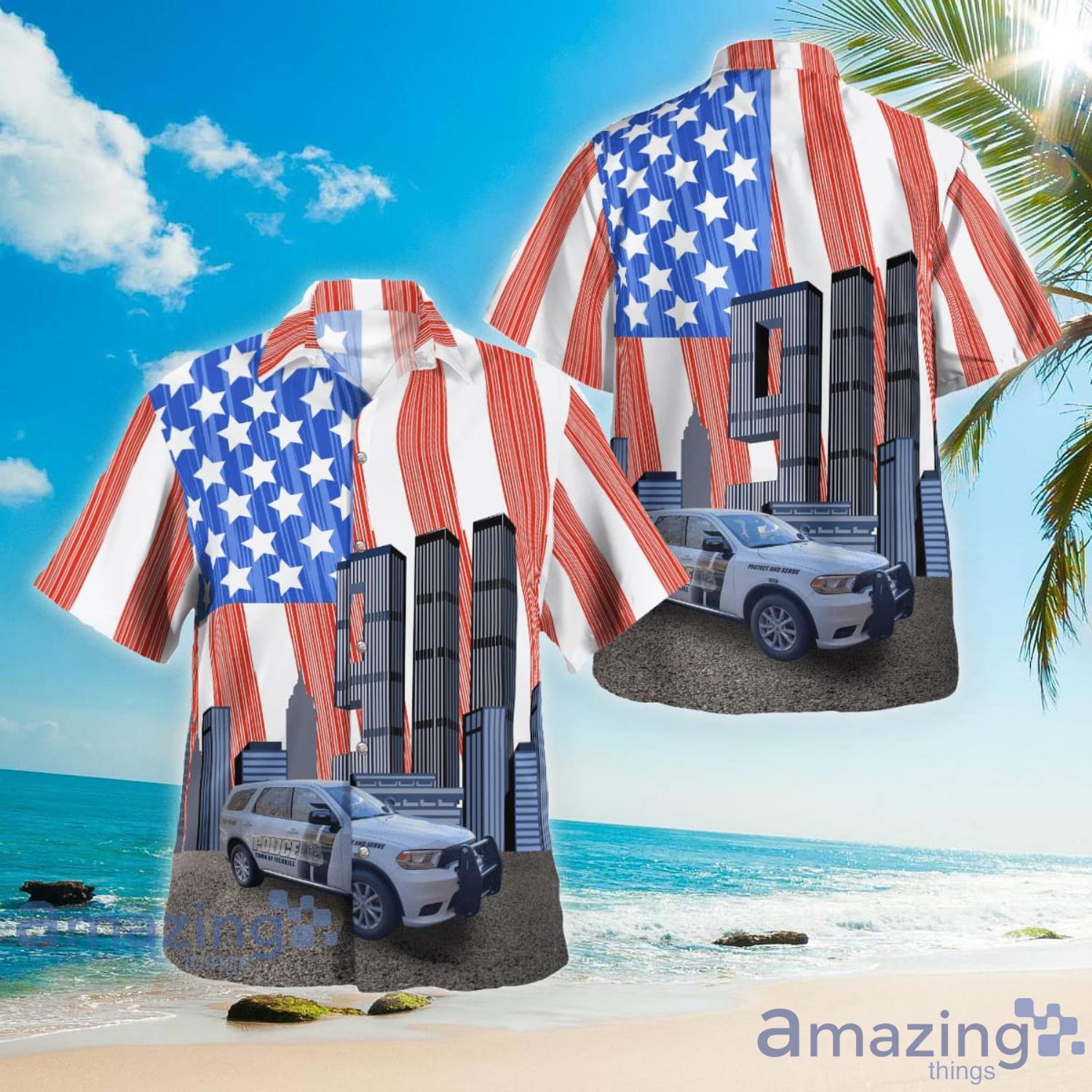 Fishkill New York Town of Fishkill Police Department Never Forget 911 Hawaiian Shirt Aloha Summer Gift For Men And Women Product Photo 1