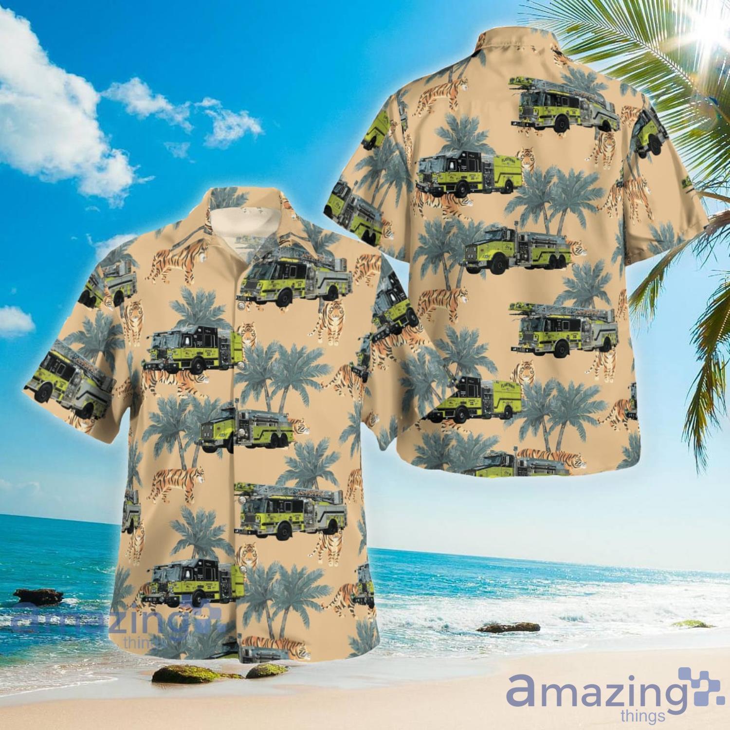 Flagtown Fire Rescue - Hillsborough Volunteer Fire Co. Hillsborough New Jersey Hawaiian Shirt Aloha Summer Gift For Men And Women Product Photo 1