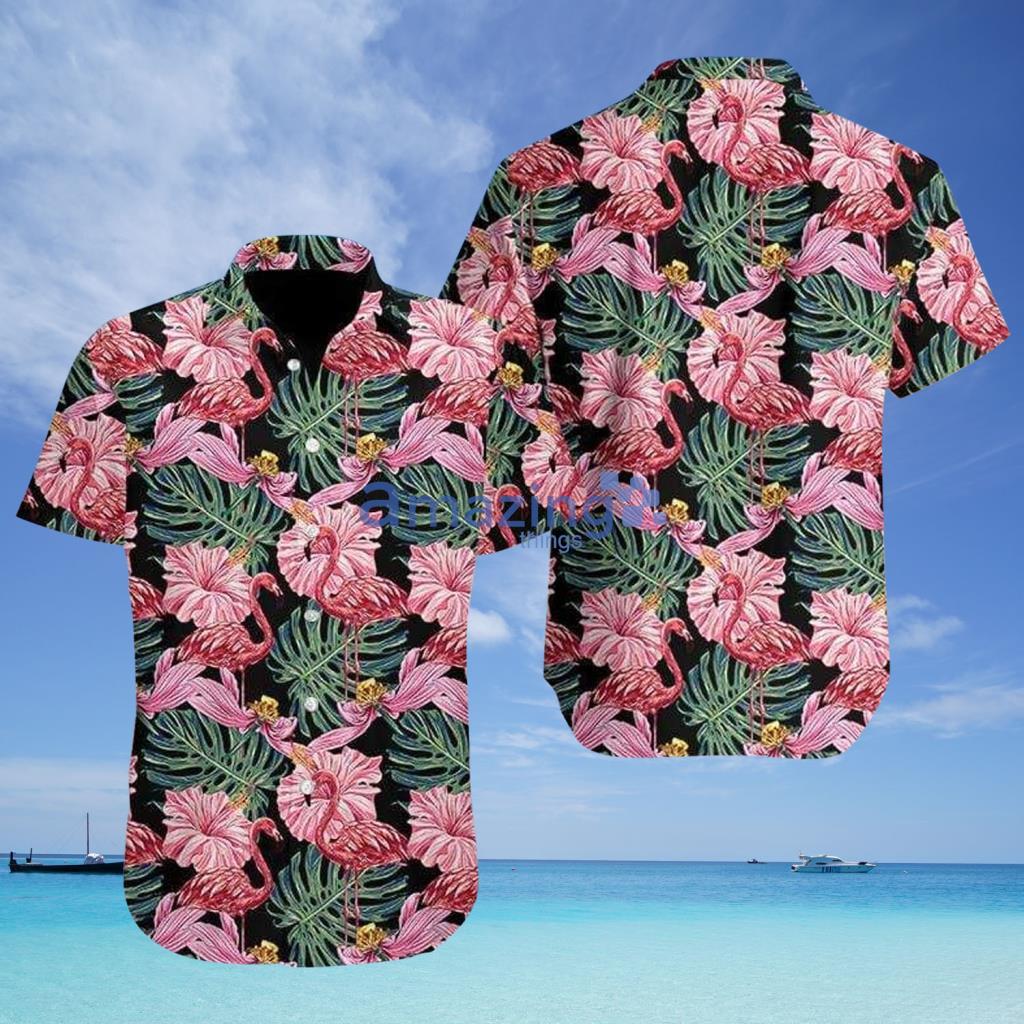 Flamingo Aloha Tropical Hawaiian Shirt - Flamingo Aloha Tropical Hawaiian Shirt
