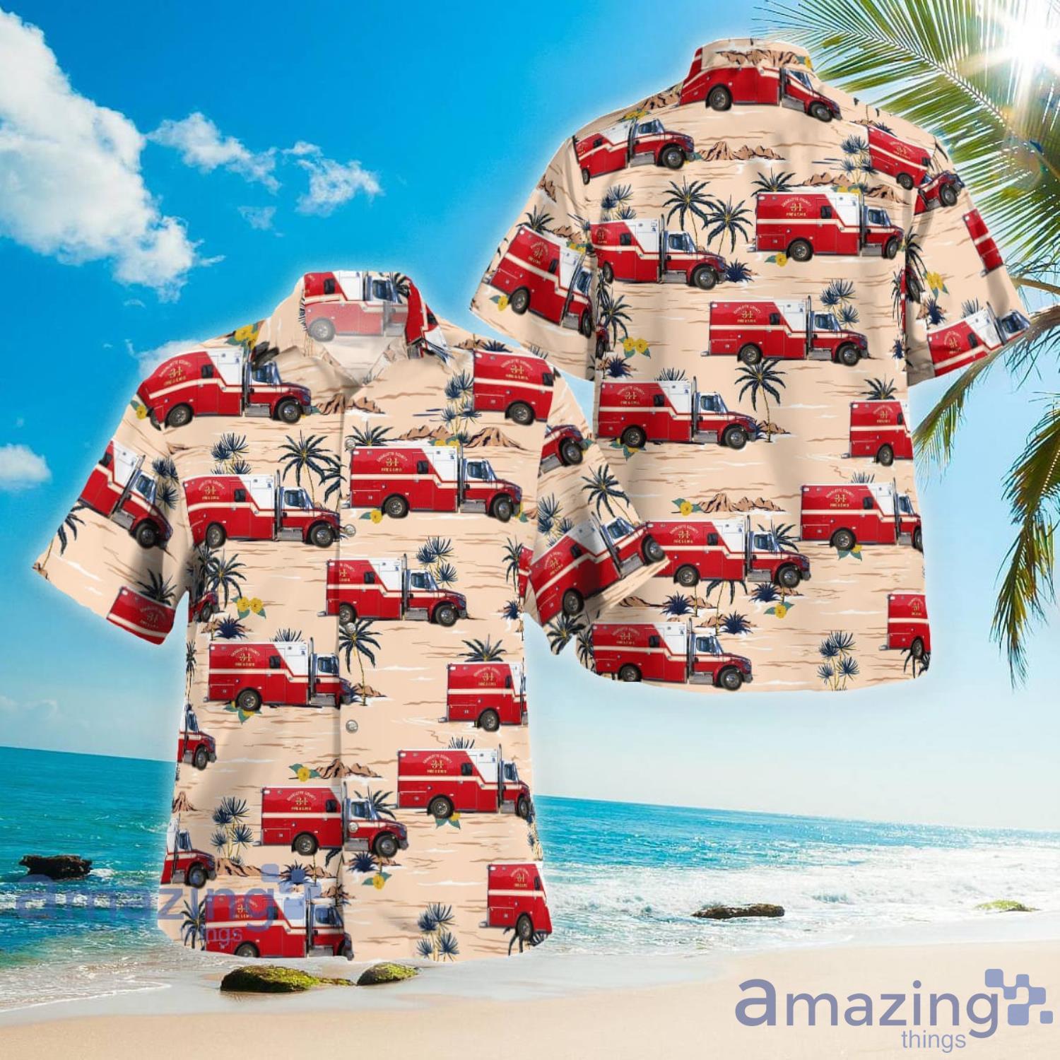 Florida Charlotte County Fire and EMS Hawaiian Shirt Aloha Summer Gift For Men And Women Product Photo 1