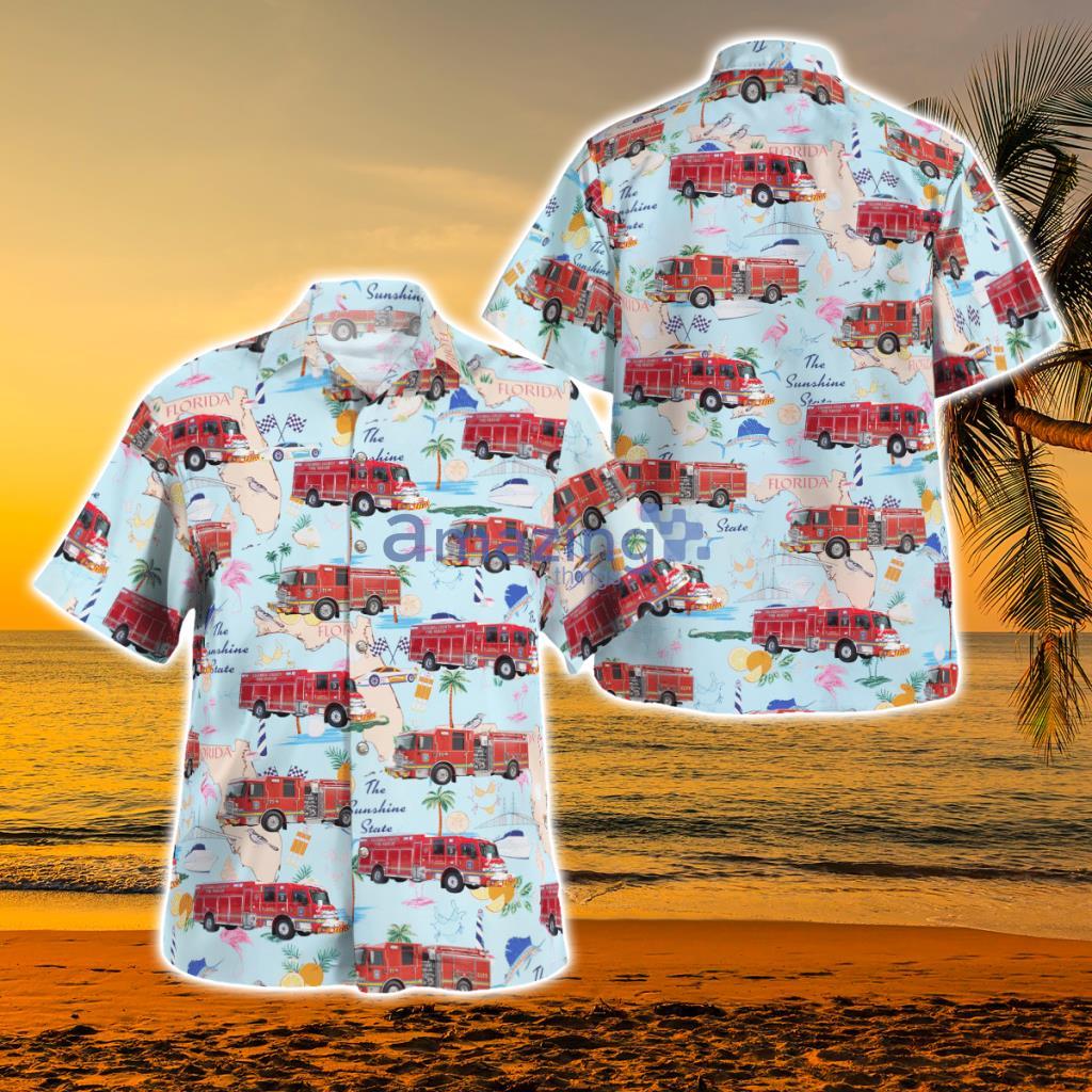 Florida, Escambia County Fire Rescue Hawaiian Shirt - Florida, Escambia County Fire Rescue Hawaiian Shirt