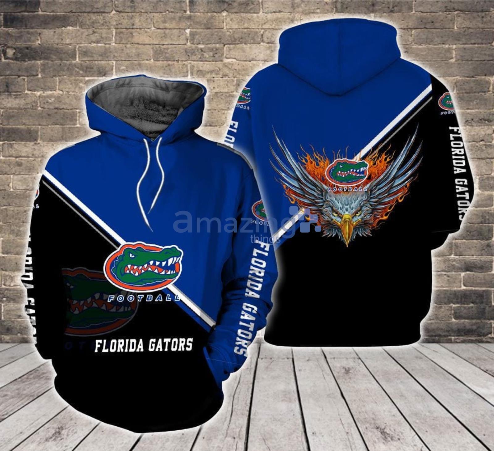 Florida Gators Logo Fire Eagle All Over Print 3D Hoodie Product Photo 1