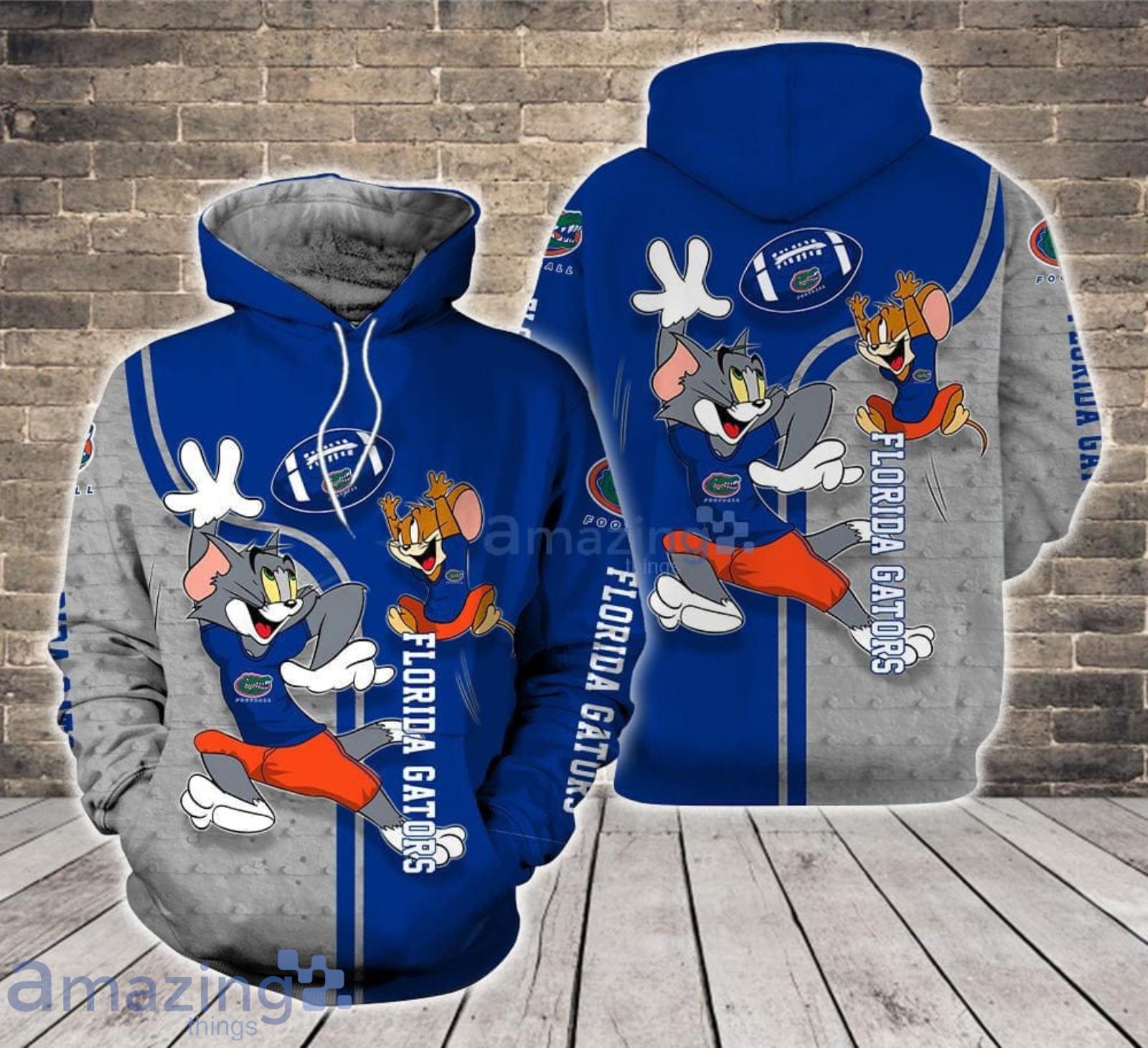 Florida Gators Tom and Jerry Cartoon Lover 3D Printed Hoodie For Fans Product Photo 1