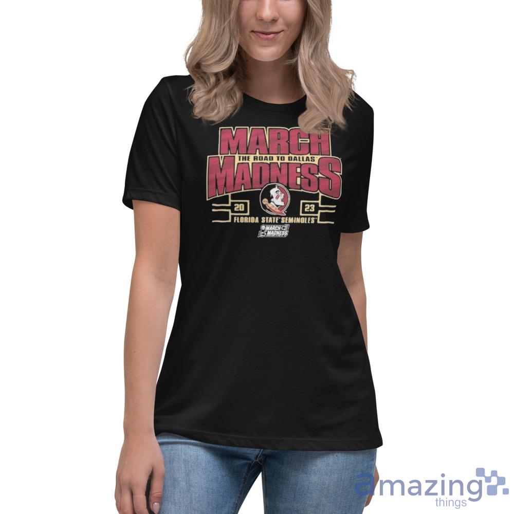 Florida State Seminoles 2023 NCAA Women’s Basketball Tournament March Madness Shirt image Florida State Seminoles 2023 NCAA Women’s Basketball Tournament March Madness Shirt - Womens Relaxed Short Sleeve Jersey Tee