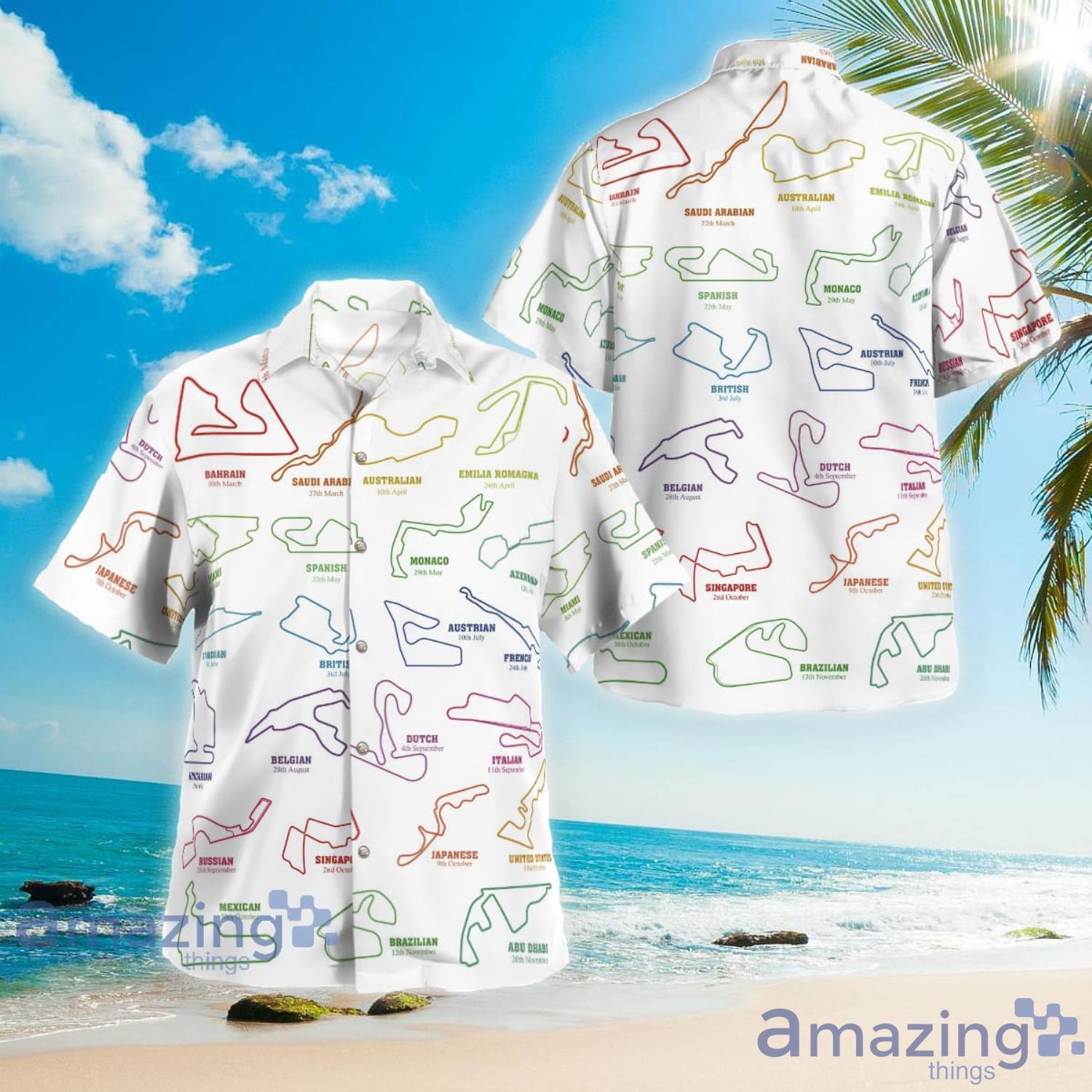 Formula 1 2022 Race Tracks with Race Schedule Hawaiian Shirt Aloha Summer Gift For Men And Women Product Photo 1
