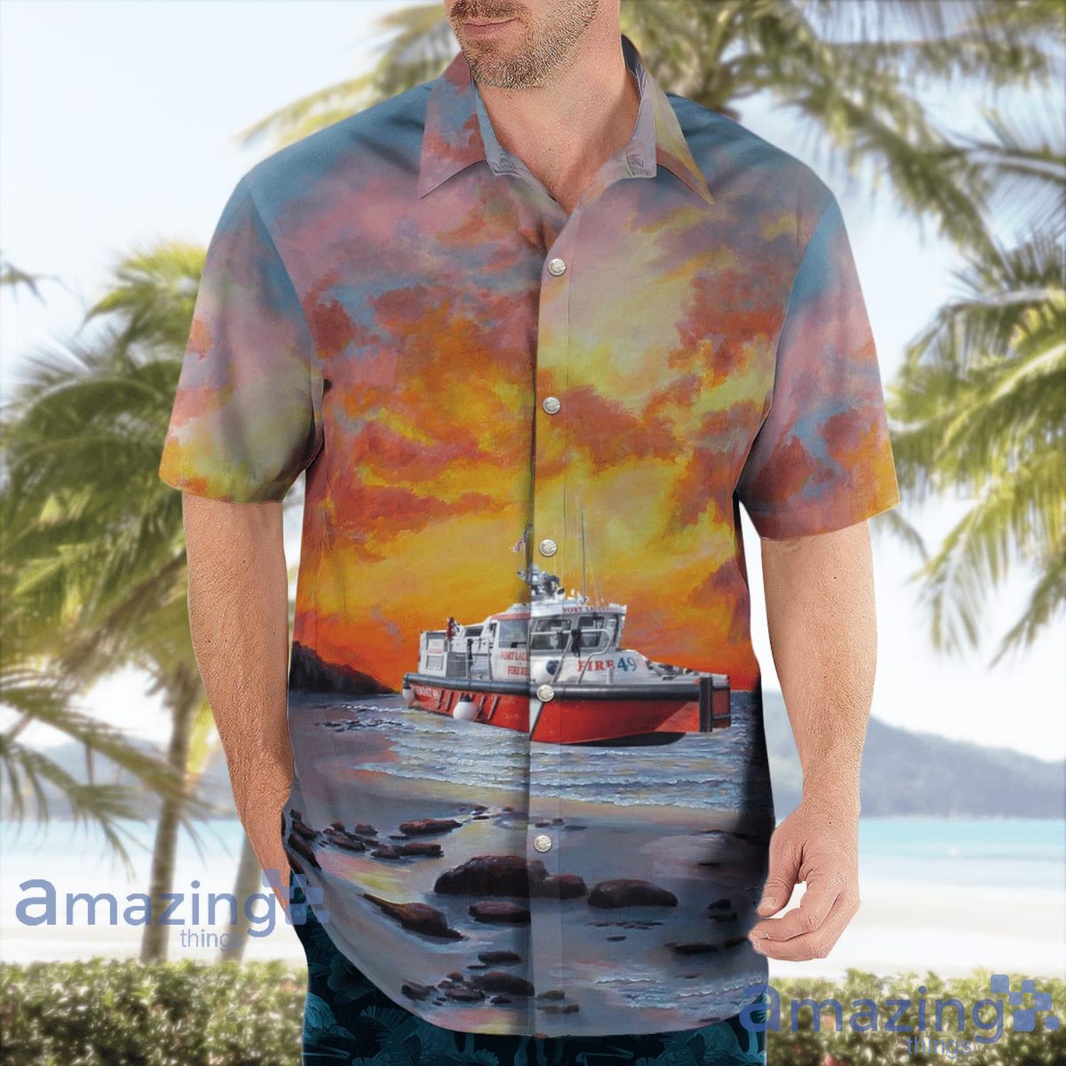 Fort Lauderdale Fire Rescue Department Florida Hawaiian Shirt Aloha Summer Gift For Men And Women image Fort Lauderdale Fire-Rescue Department Florida Hawaiian Shirt Aloha Summer Gift For Men And Women Product Photo 3