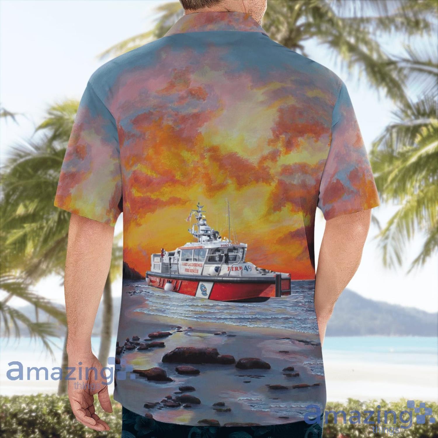 Fort Lauderdale Fire Rescue Department Florida Hawaiian Shirt Aloha Summer Gift For Men And Women image Fort Lauderdale Fire-Rescue Department Florida Hawaiian Shirt Aloha Summer Gift For Men And Women Product Photo 4