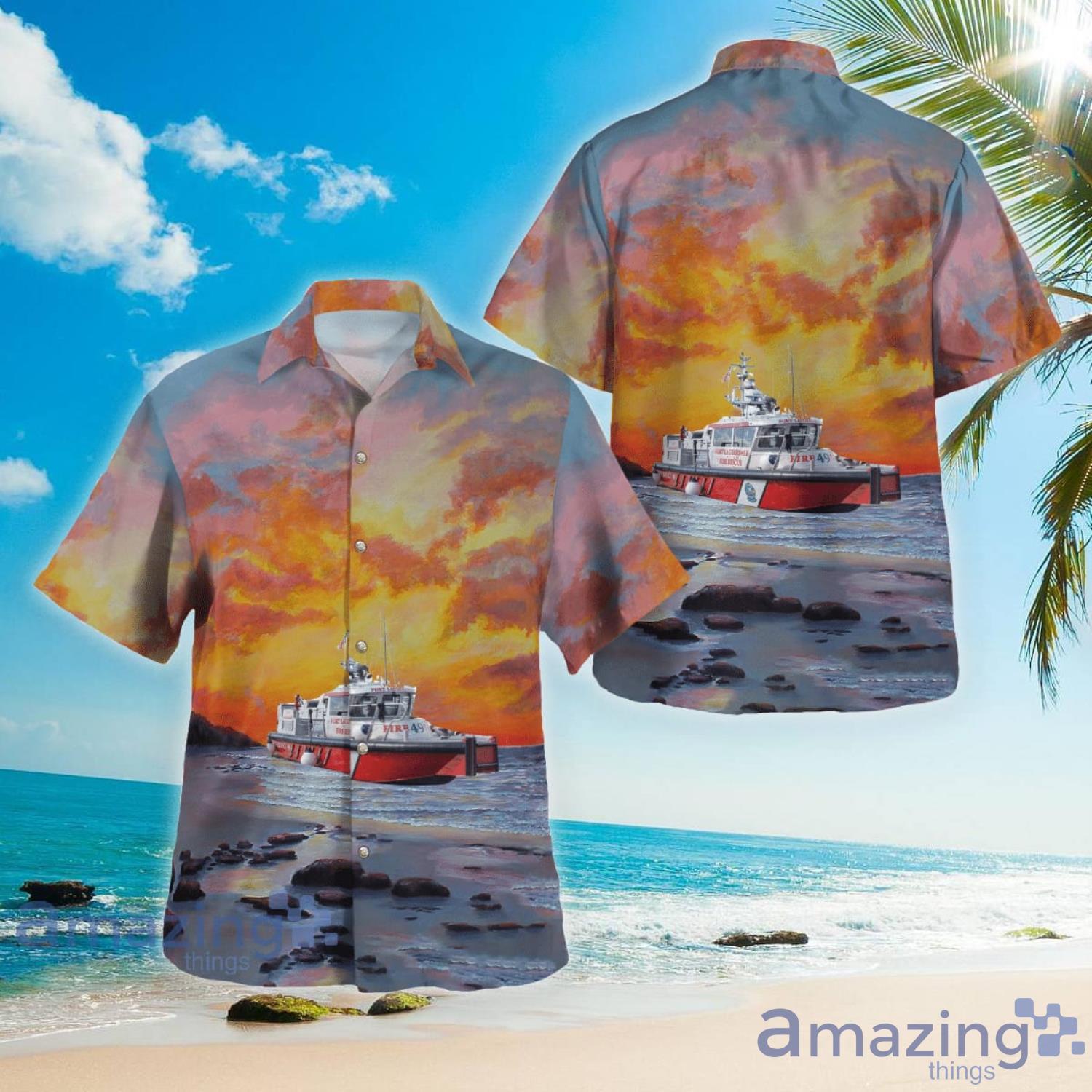 Fort Lauderdale Fire-Rescue Department Florida Hawaiian Shirt Aloha Summer Gift For Men And Women Product Photo 1