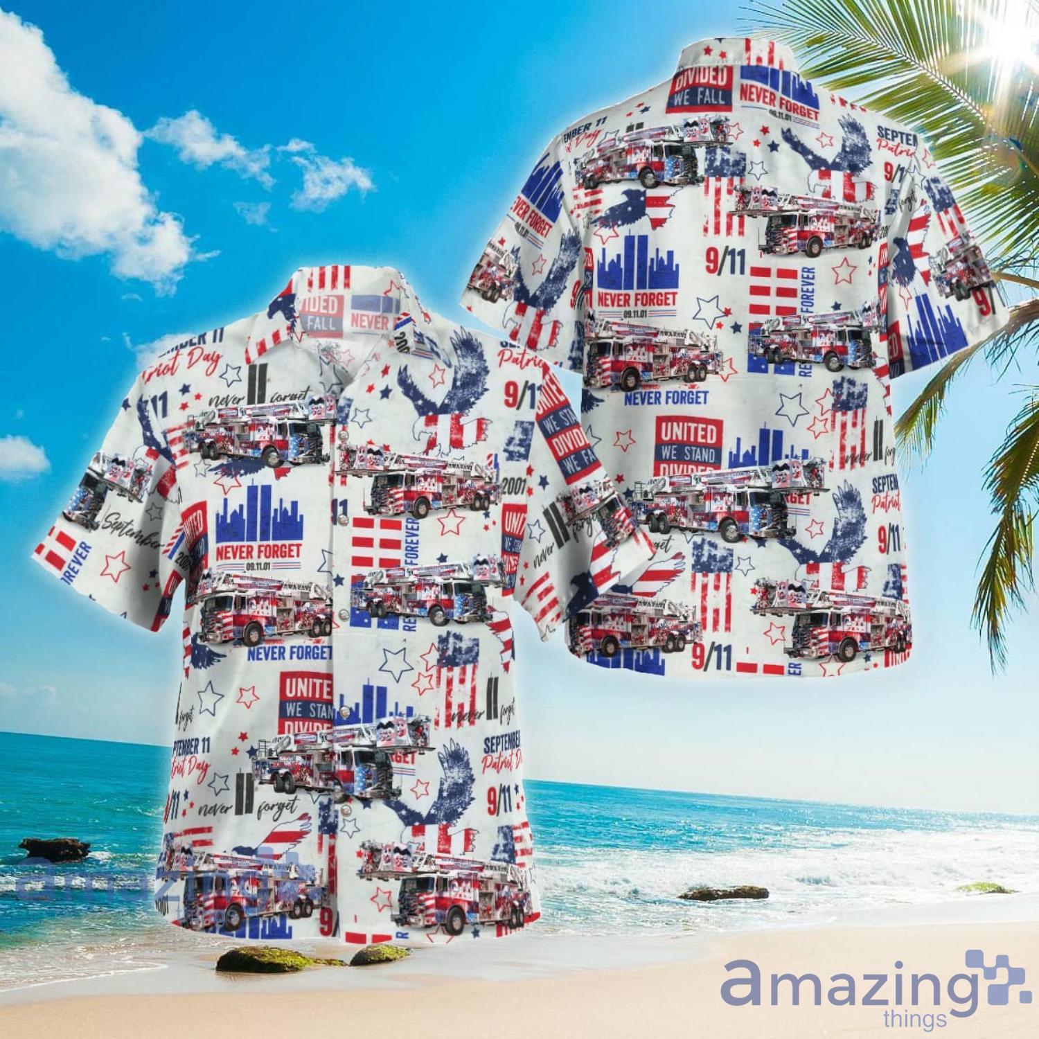 Fort Lauderdale Florida Broward Sheriff Fire Rescue Tower 32 Technical Rescue Team 9-11 Never Forget Hawaiian Shirt Aloha Summer Gift For Men And Women Product Photo 1