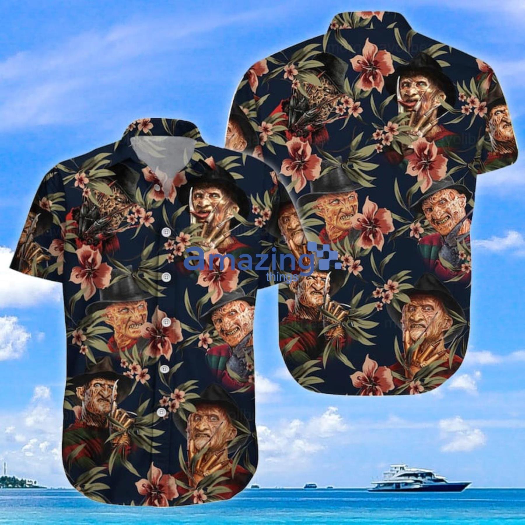 Freddy Krueger Horror Shirt Halloween Gift Hawaiian Shirt And Shorts image Freddy Krueger Horror Shirt Halloween Gift Hawaiian Shirt And Shorts Product Photo 3