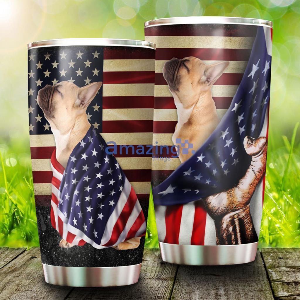 French Bulldog American Patriot Stainless Steel Tumbler - French Bulldog American Patriot Stainless Steel Tumbler