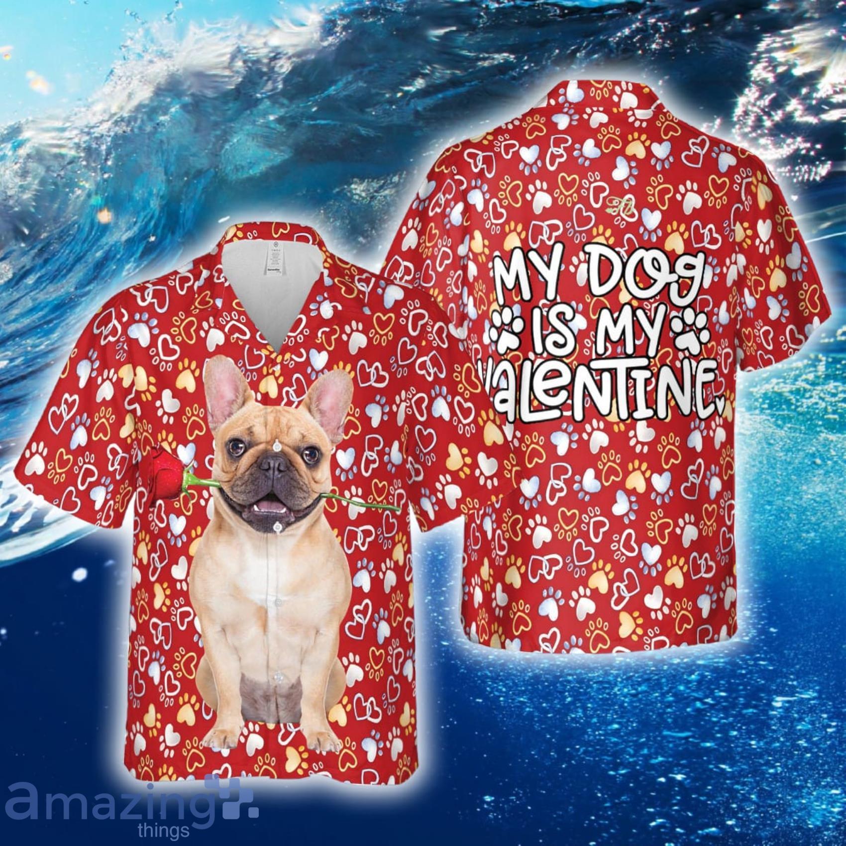 French Bulldog Valentine Hawaiian Short And Short Product Photo 1