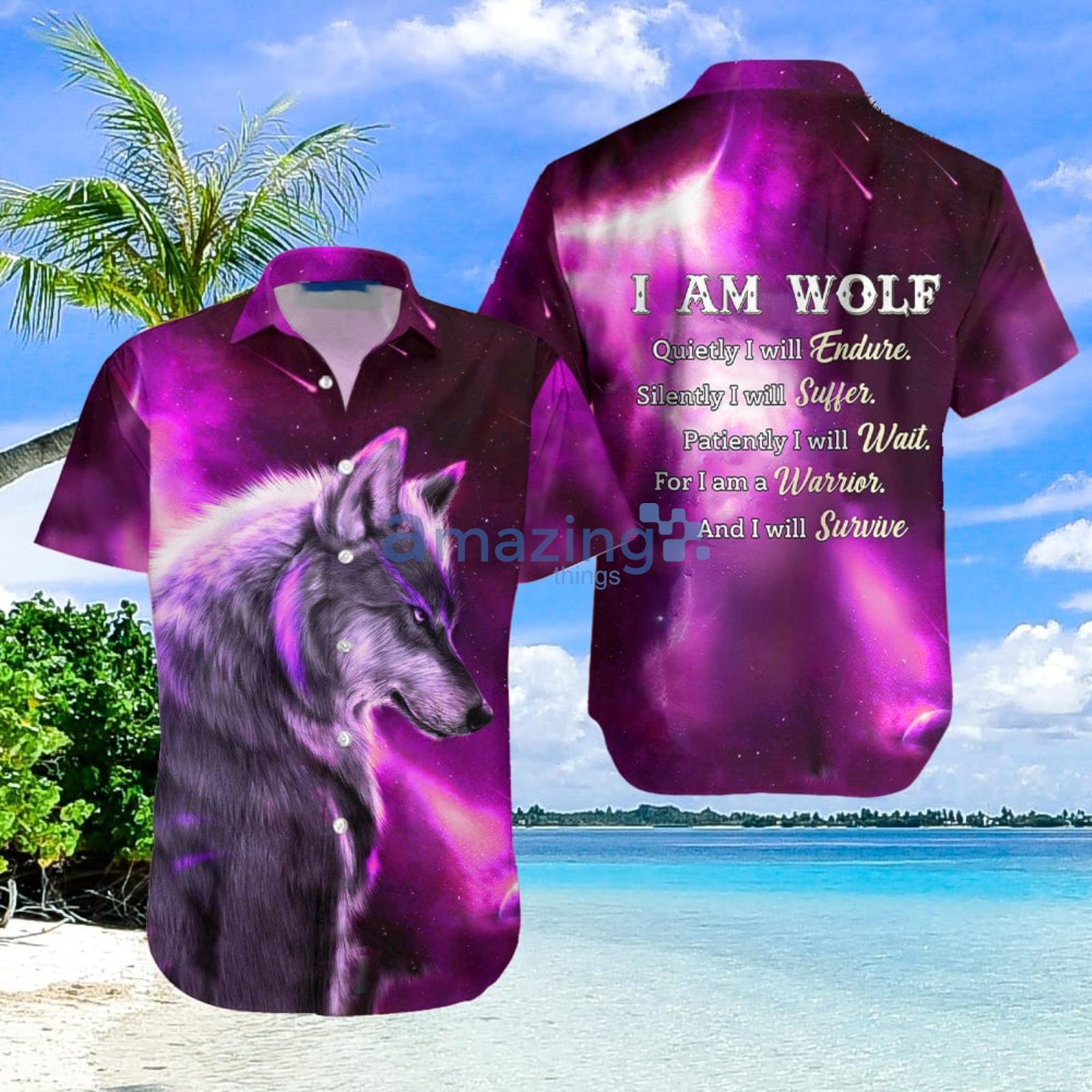 Galaxy Wolf Aloha Hawaiian Shirt Summer Gift For Men And Women Product Photo 1