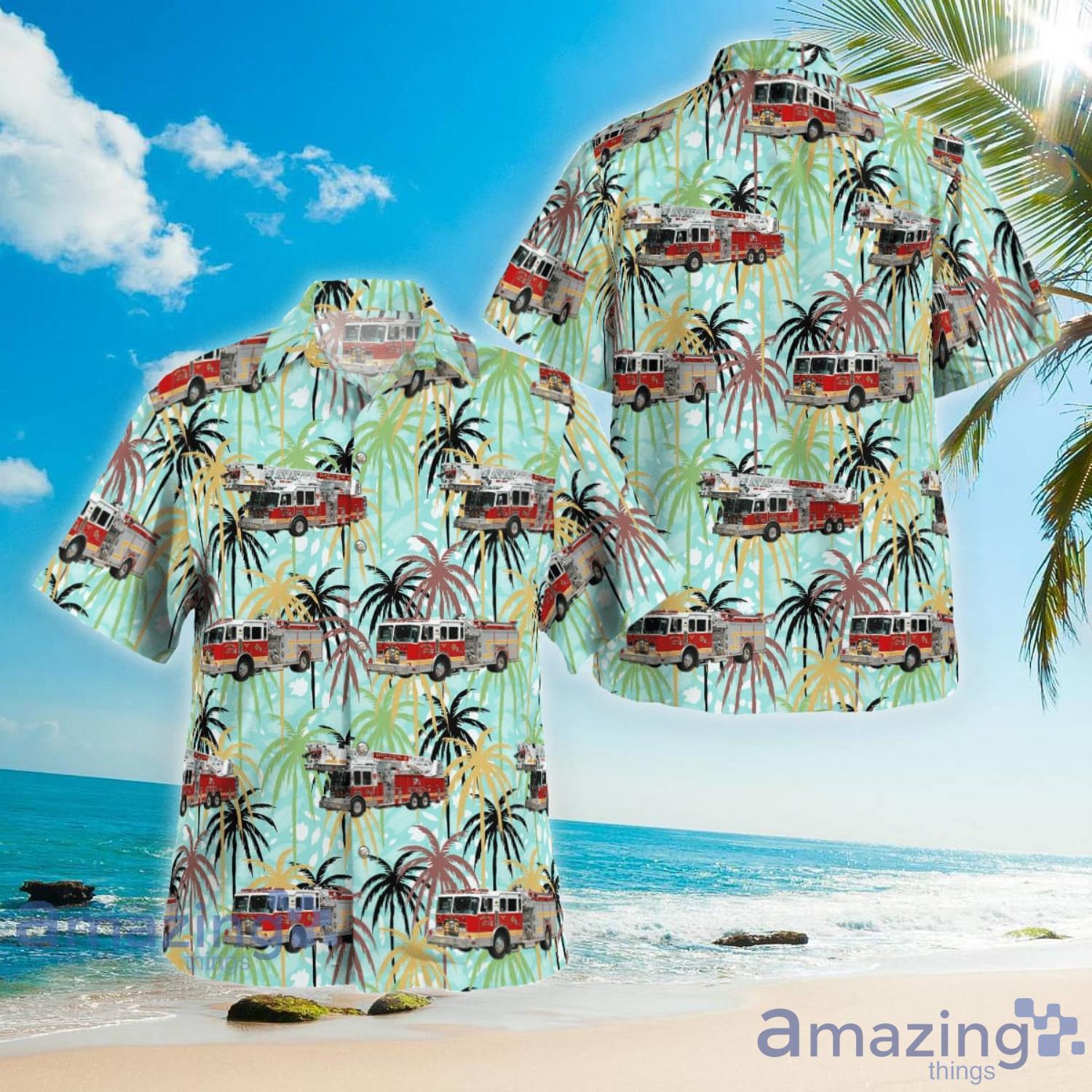 Galloway New Jersey Galloway Township Fire Department  Bayview Volunteer Volunteer Fire Company No. 4 Hawaiian Shirt Aloha Summer Gift For Men And Women Product Photo 1