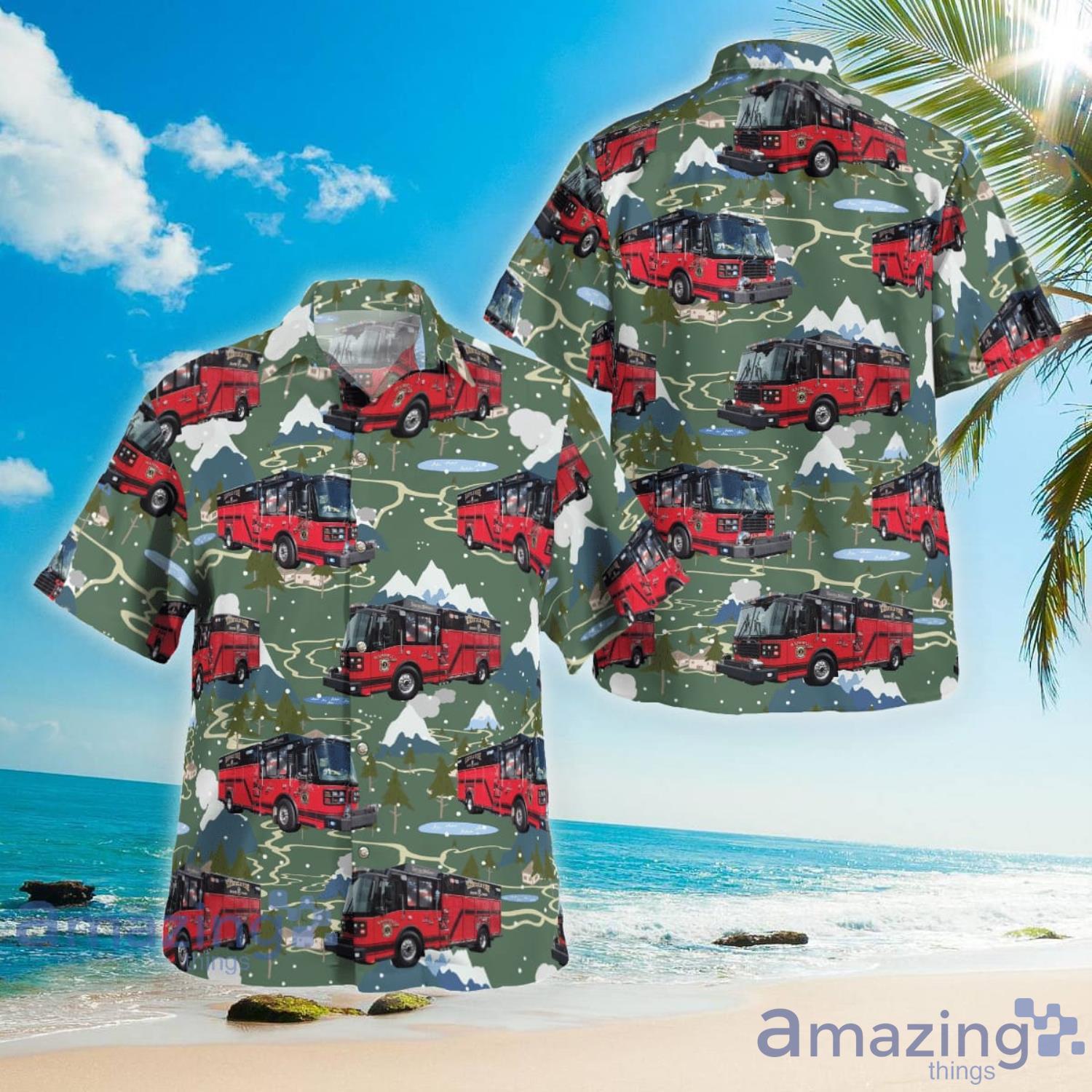 Garfield Rescue Engine Co. #3 (NJ) Garfield New Jersey Hawaiian Shirt Aloha Summer Gift For Men And Women Product Photo 1