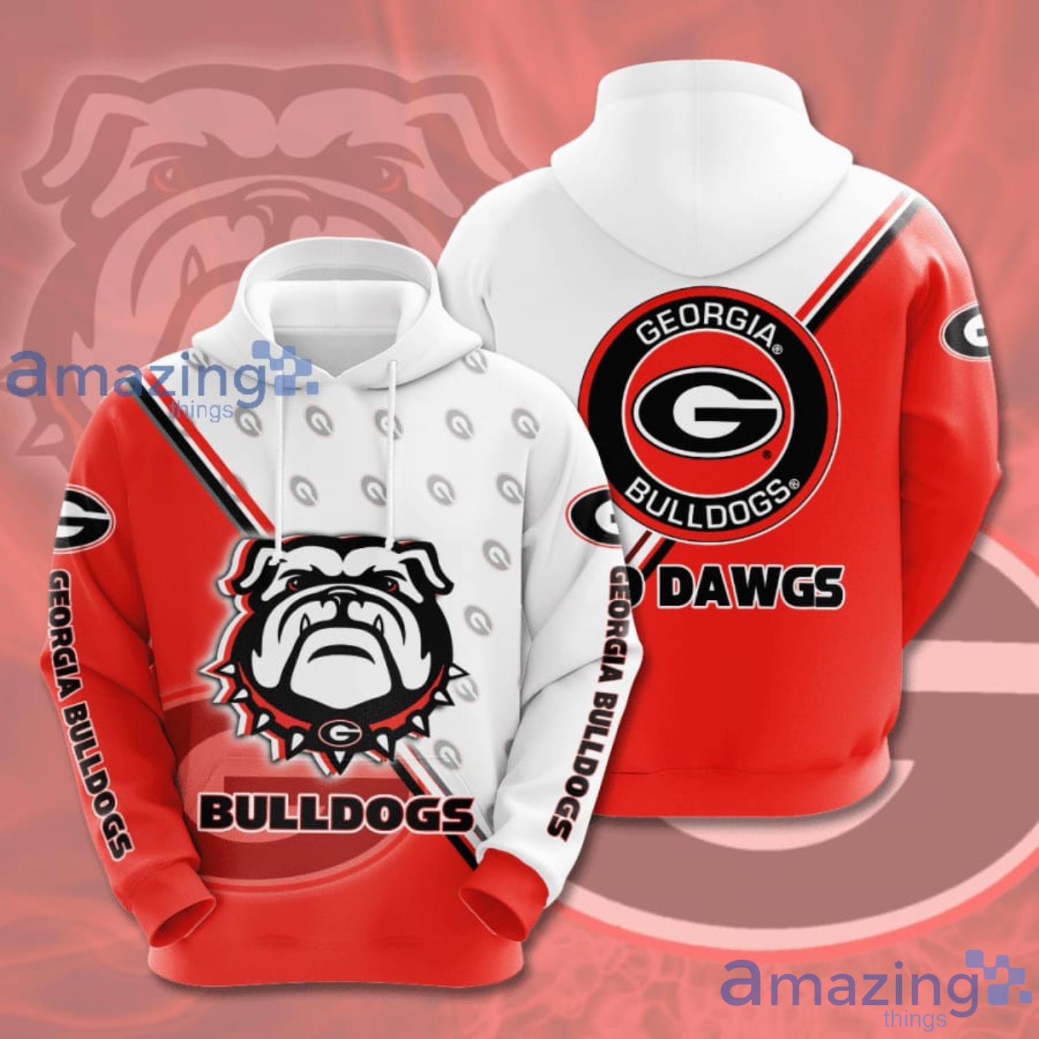 Georgia Bulldogs 3D Hoodie Sport Team Gift Product Photo 1 Georgia Bulldogs 3D Hoodie Sport Team Gift Product Photo 1