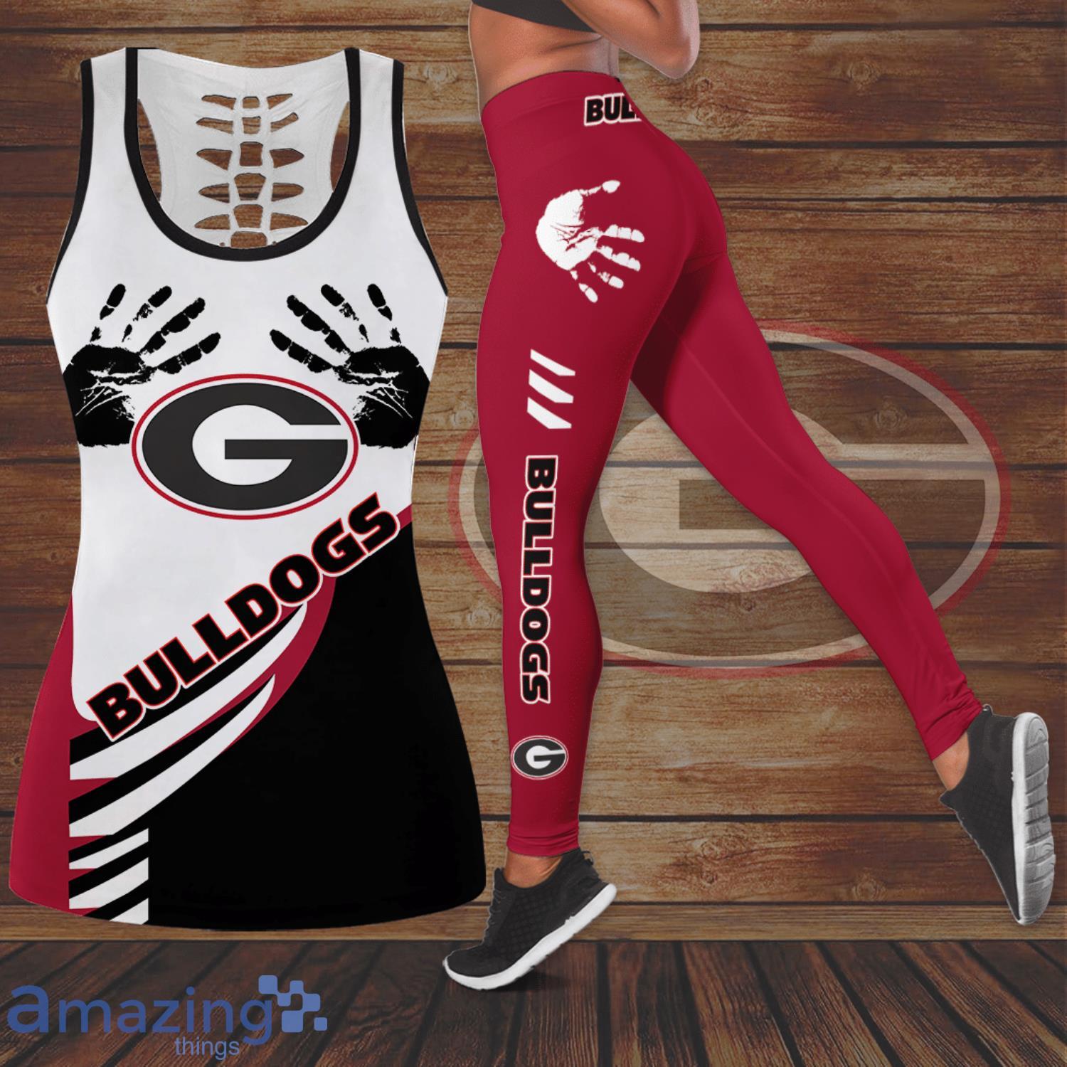 Atlanta Braves Handprint All Over Print 3D Combo Hollow Tank Top And  Leggings For Women