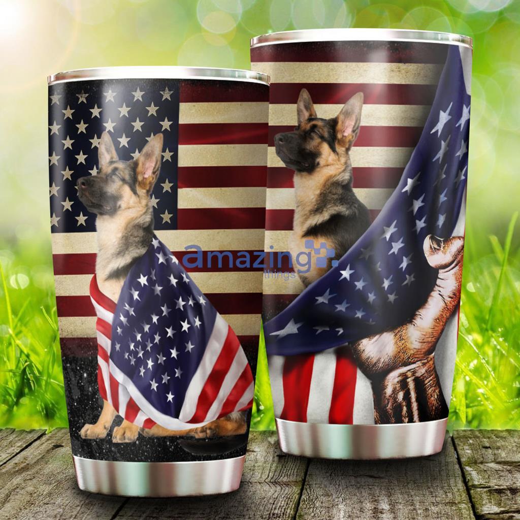 German Shepherd American Patriot Stainless Steel Tumbler - German Shepherd American Patriot Stainless Steel Tumbler