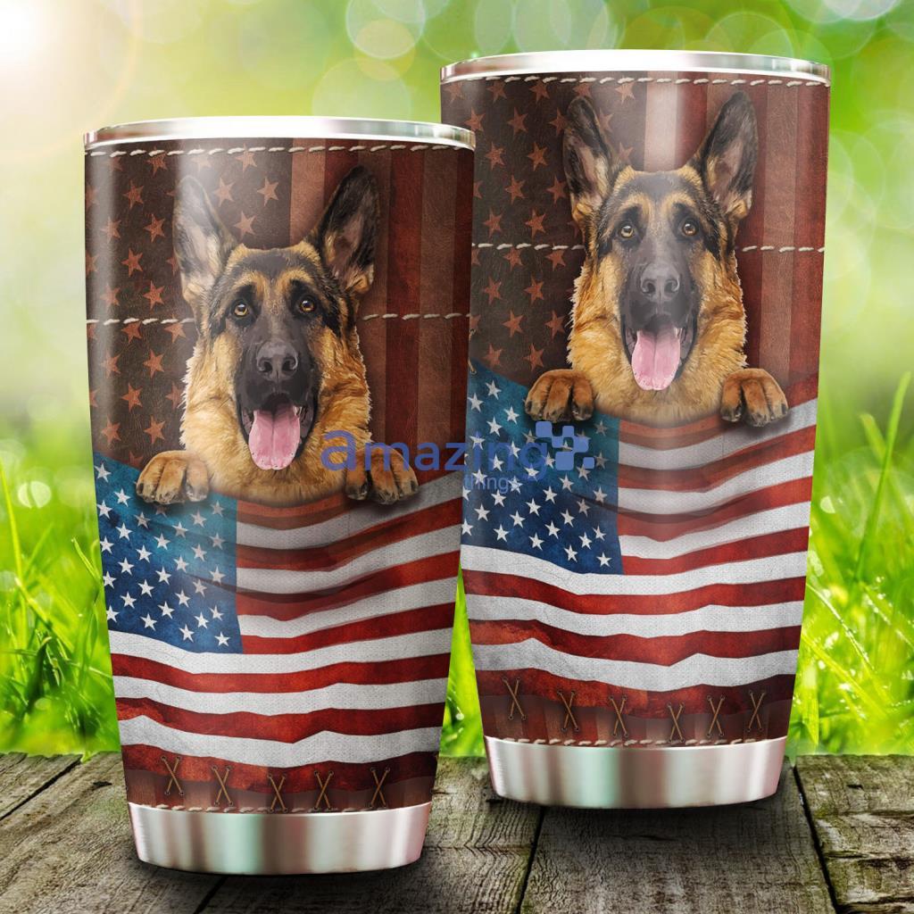 German Shepherd Dog American Stainless Steel Tumbler - German Shepherd Dog American Stainless Steel Tumbler