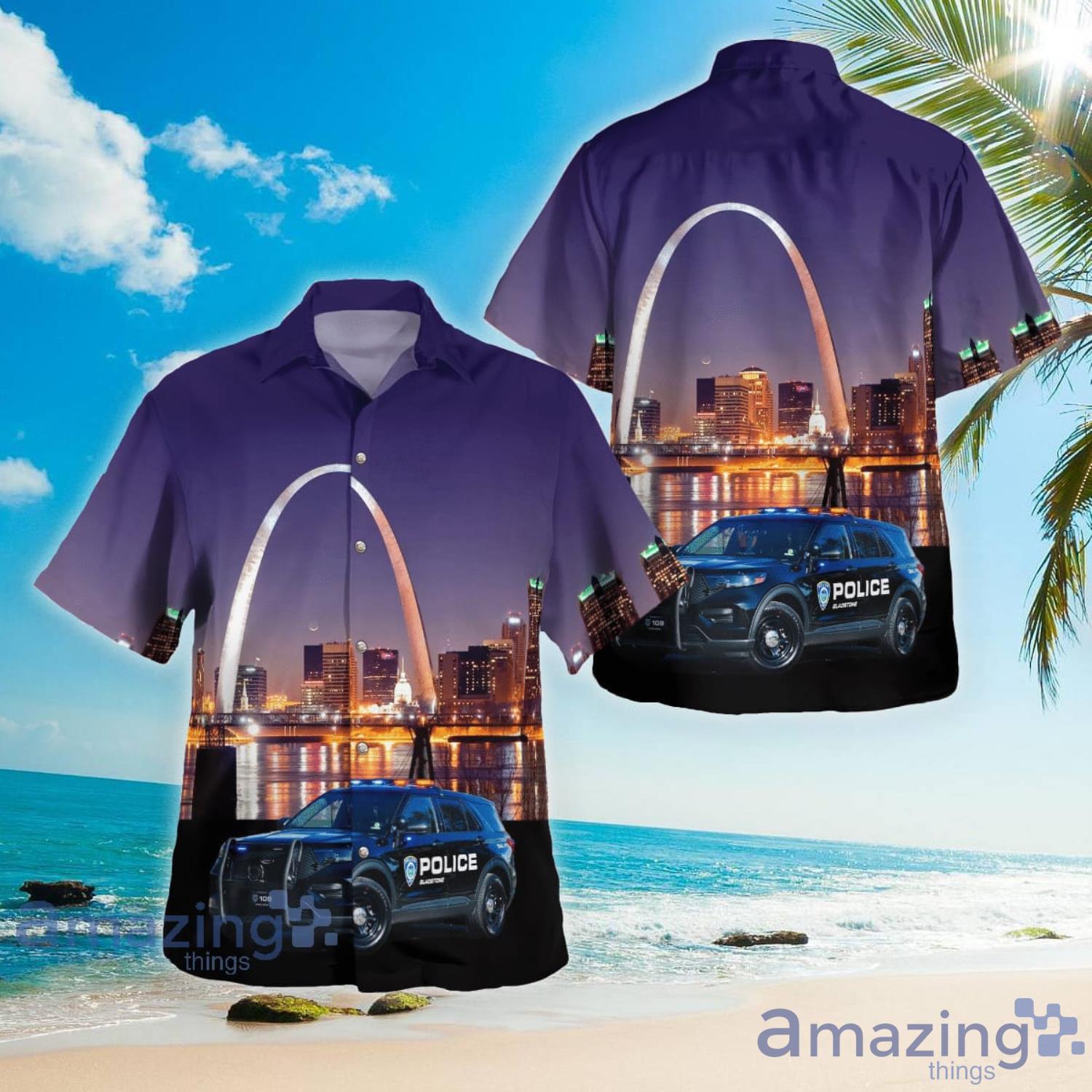 Gladstone Missouri Gladstone MO Police Hawaiian Shirt Aloha Summer Gift For Men And Women Product Photo 1