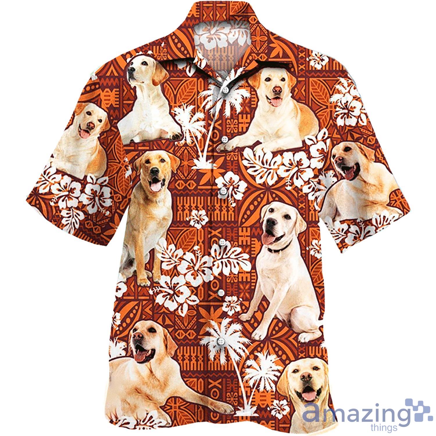 Golden Retriever Aloha Shirt Red Tribal Golden Ret Product Photo 1 Golden Retriever Aloha Shirt Red Tribal Golden Ret Product Photo 1