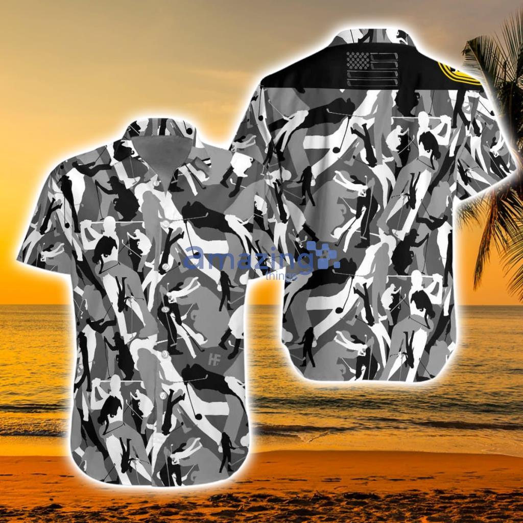 Golf Camouflage Seamless Pattern Hawaiian Shirt - Golf Camouflage Seamless Pattern V2 Ez14 0712 Hawaiian Shirt_7599