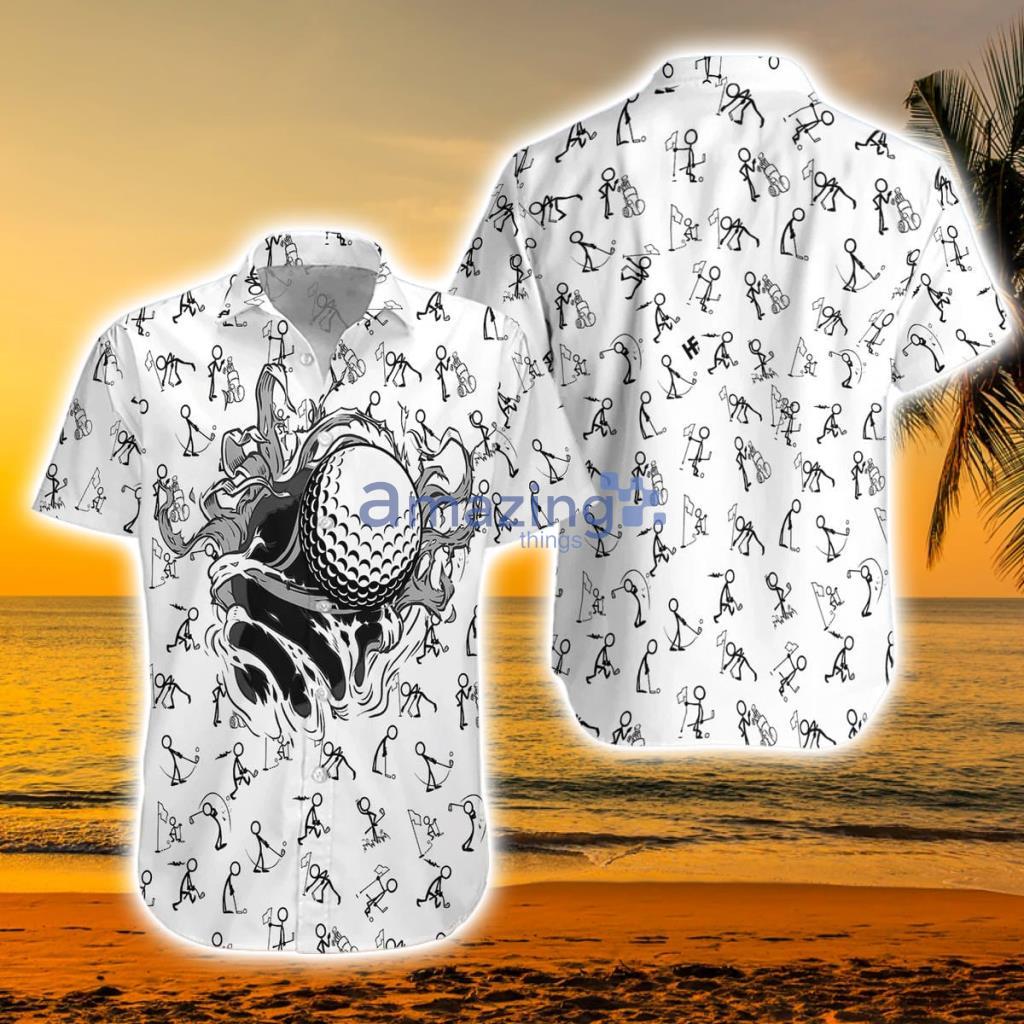 Golf Hole Breakthrough Hawaiian Aloha Shirt - Golf Hole Breakthrough Hawaiian Aloha Shirt