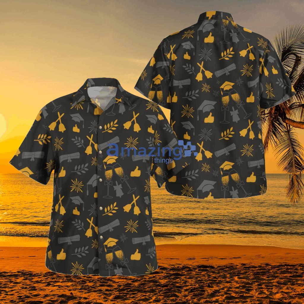  Graduation Pattern Tropical Hawaiian Shirt - DLSI1205BG06 Graduation 1 Hawaiian Shirt