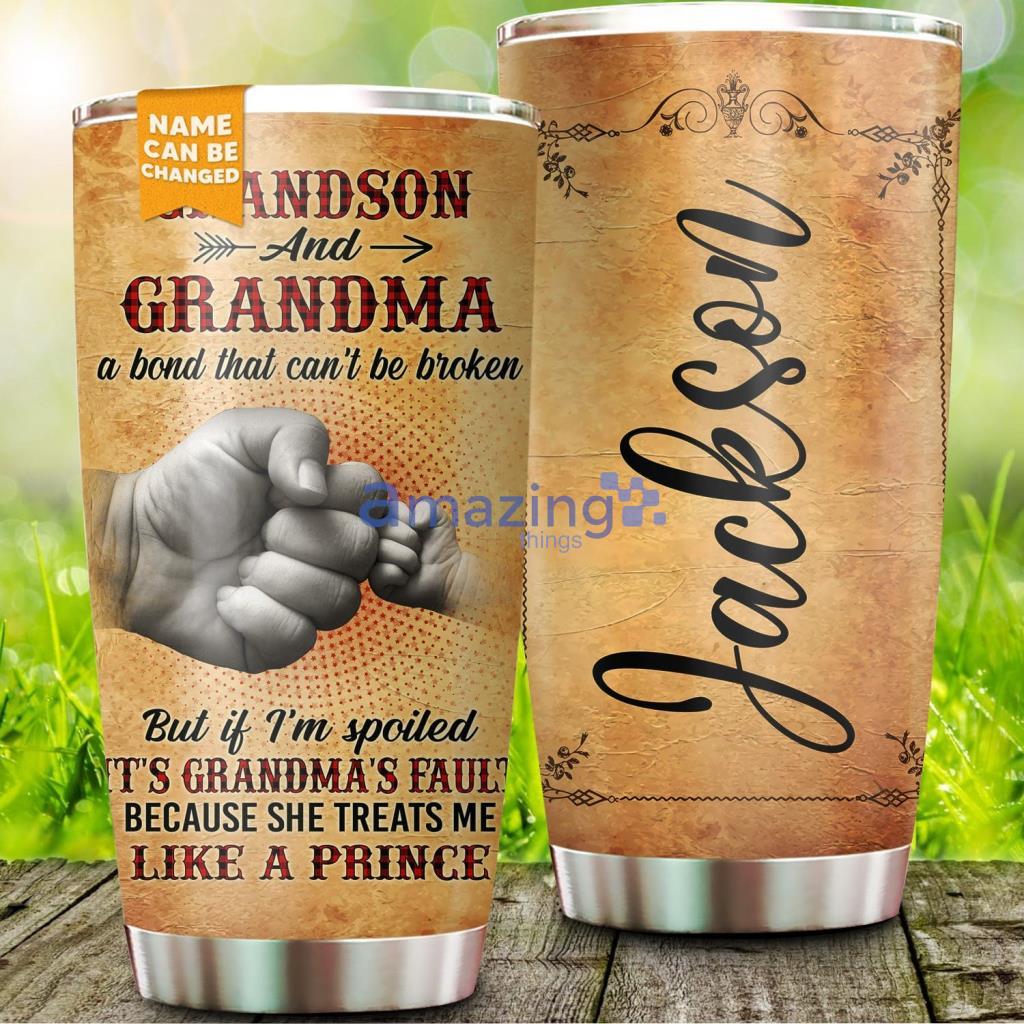 Grandson & Grandma A Bond That Can’t Be Broken Tumbler - Grandson & Grandma A Bond That Can’t Be Broken 20Oz Tumbler_9494