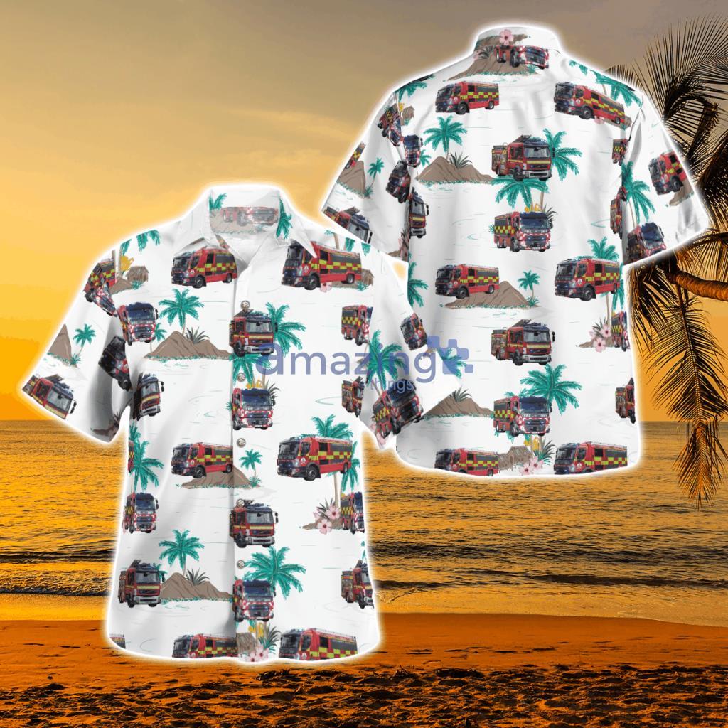 Greater Manchester Fire and Rescue Service Hawaiian Shirt - Greater Manchester Fire and Rescue Service Hawaiian Shirt
