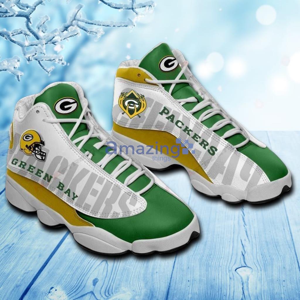 Green Bay Packers Air Jordan 13 Sneakers Shoes