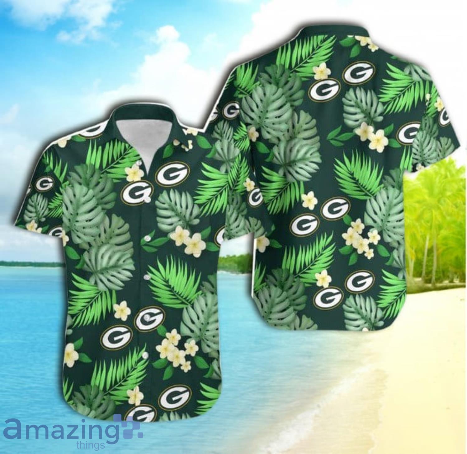 Green Bay Packers Casual Hawaiian Shorts Gift For Fans