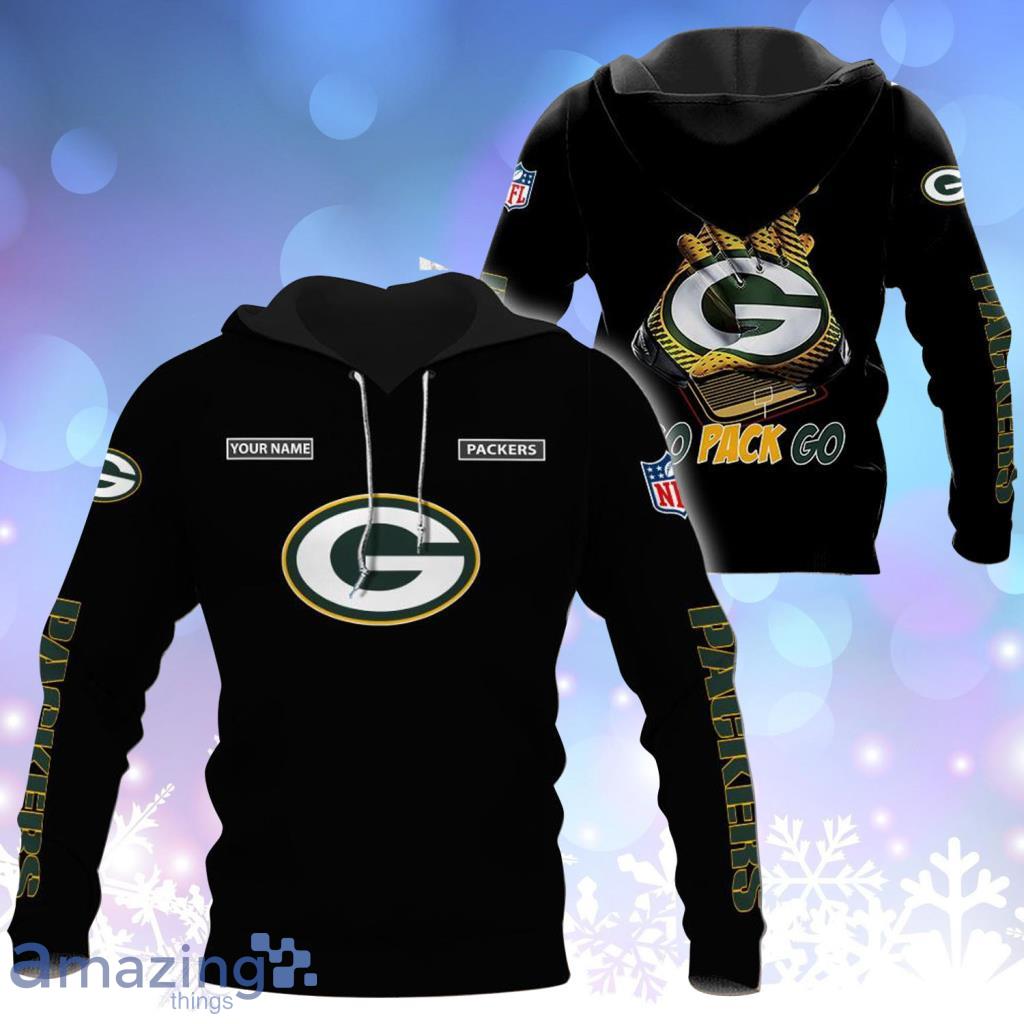 Green Bay Packers Custom Name NFL 3D Hoodie Impressive Gift For Fans