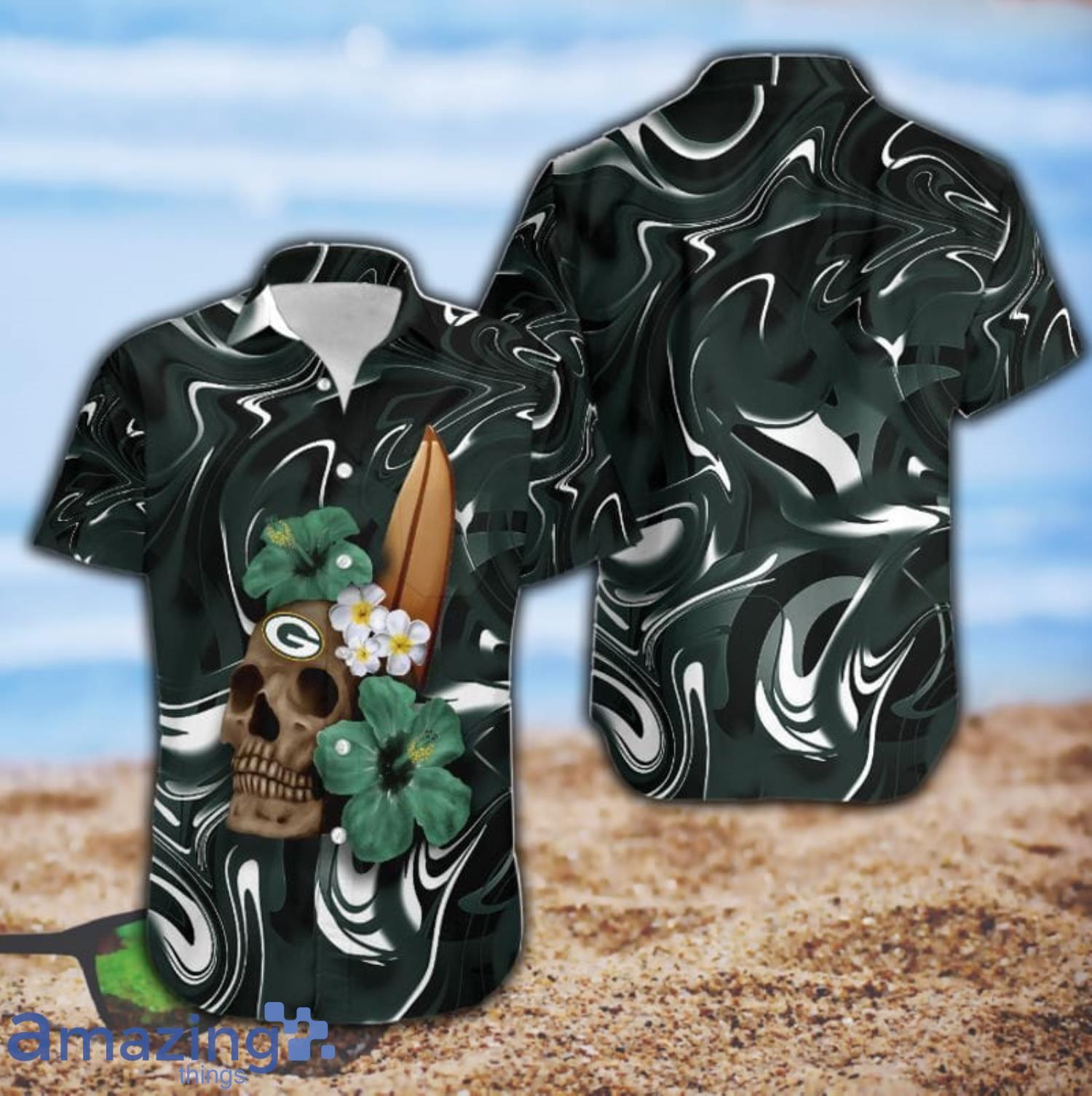 Green Bay Packers NFL Hawaiian Shirt Floral Button Up