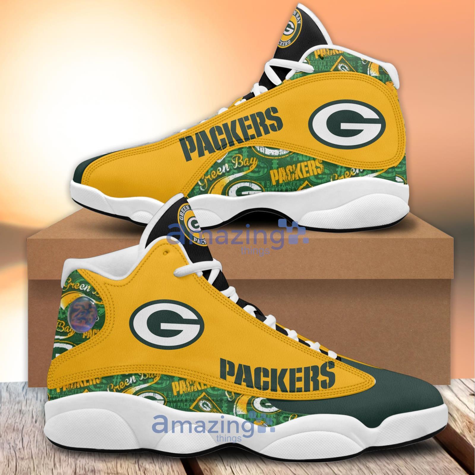 Green Bay Packers Air Jordan 13 Sneakers Shoes