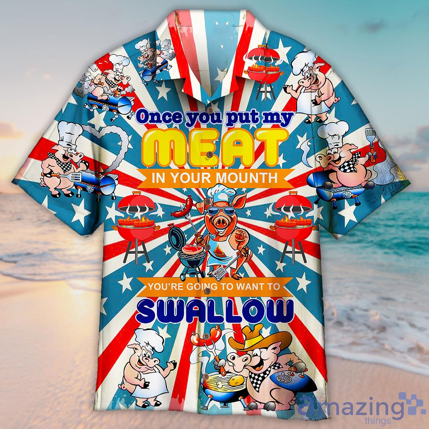 Grill Barbecue Pig Aloha Hawaiian Shirt For Men Product Photo 1 Grill Barbecue Pig Aloha Hawaiian Shirt For Men Product Photo 1
