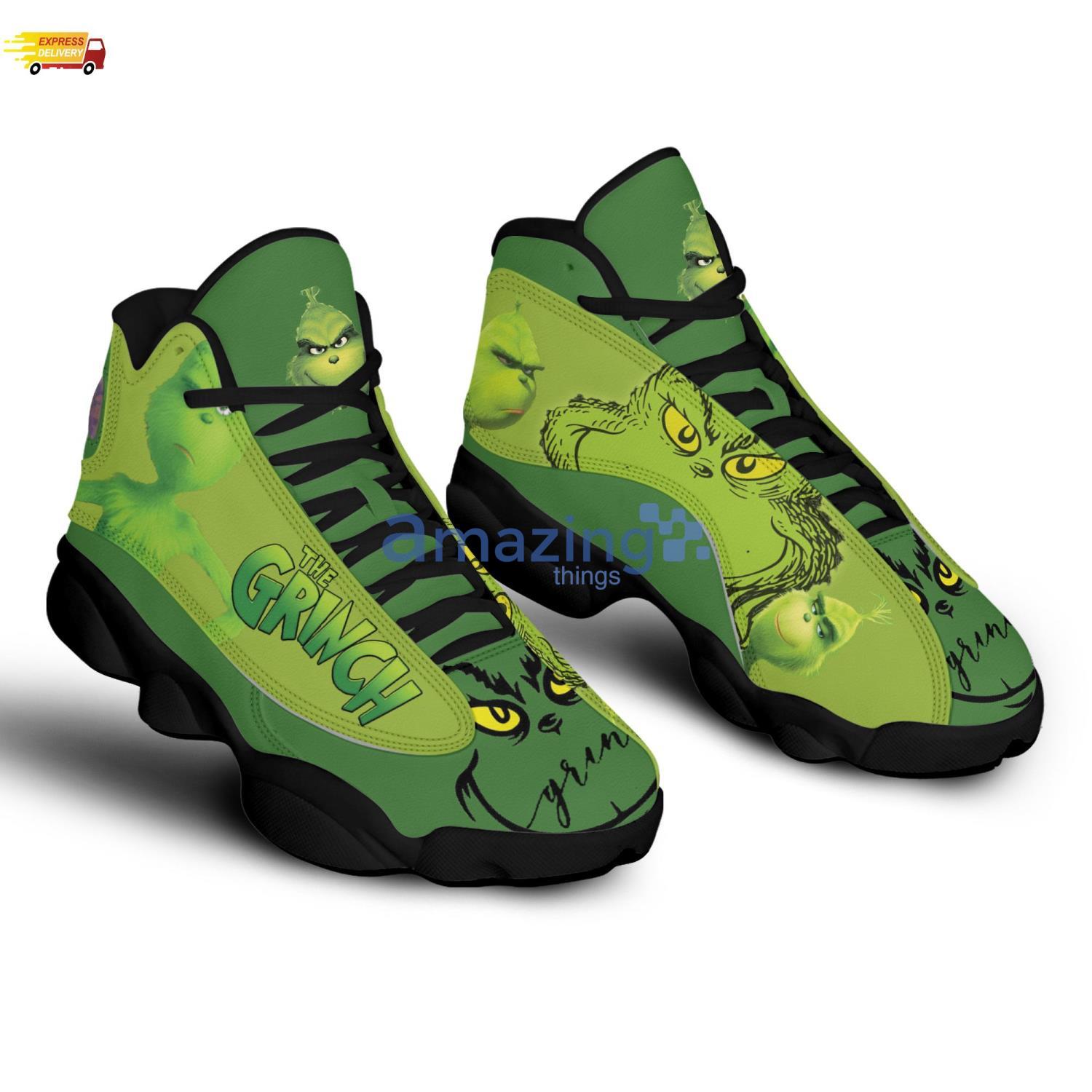 Grinch Jordan 13 Shoes Custom Air Jordan 13 Sneaker Personalized